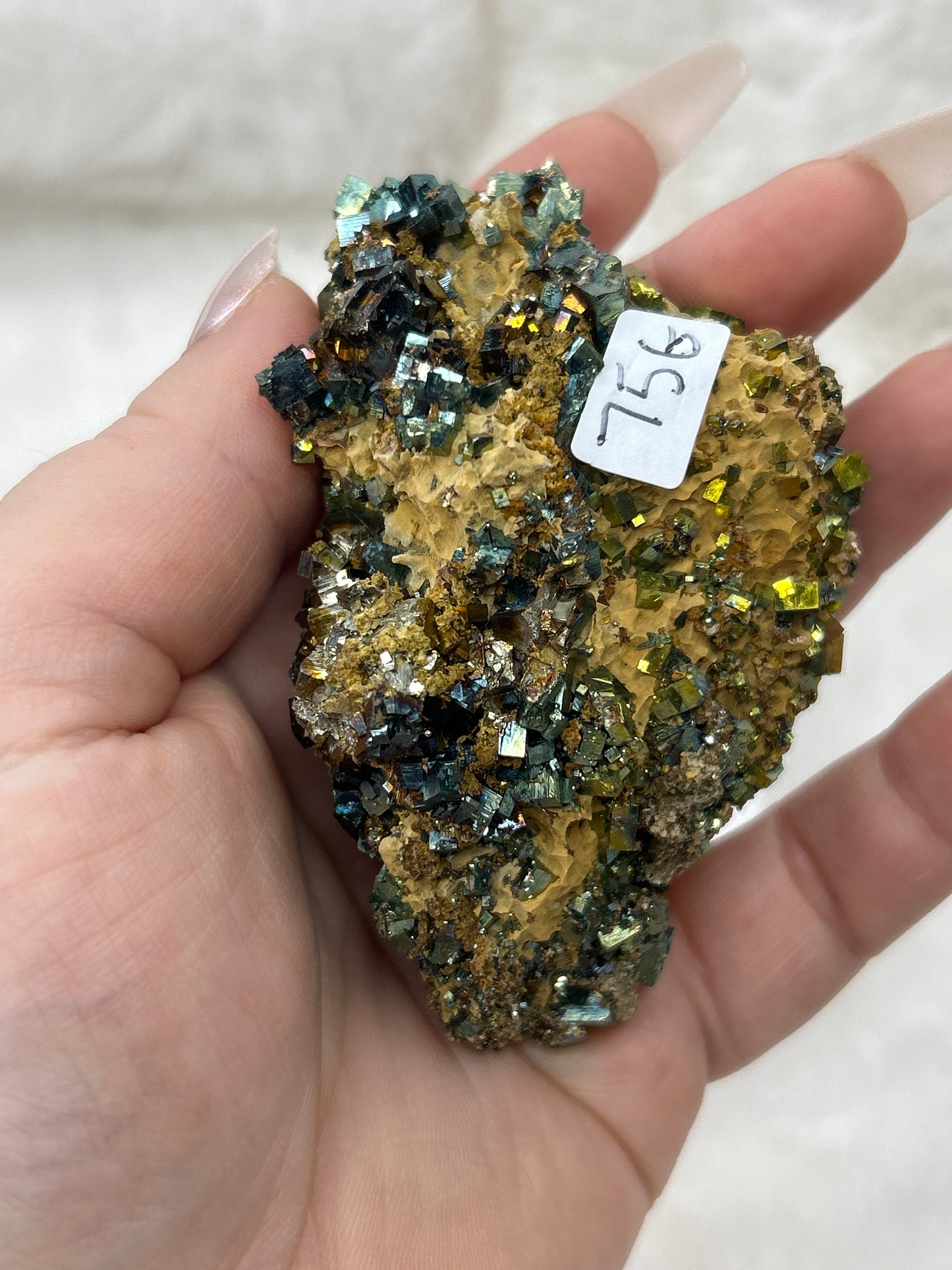 Iridescent Cubic Pyrite