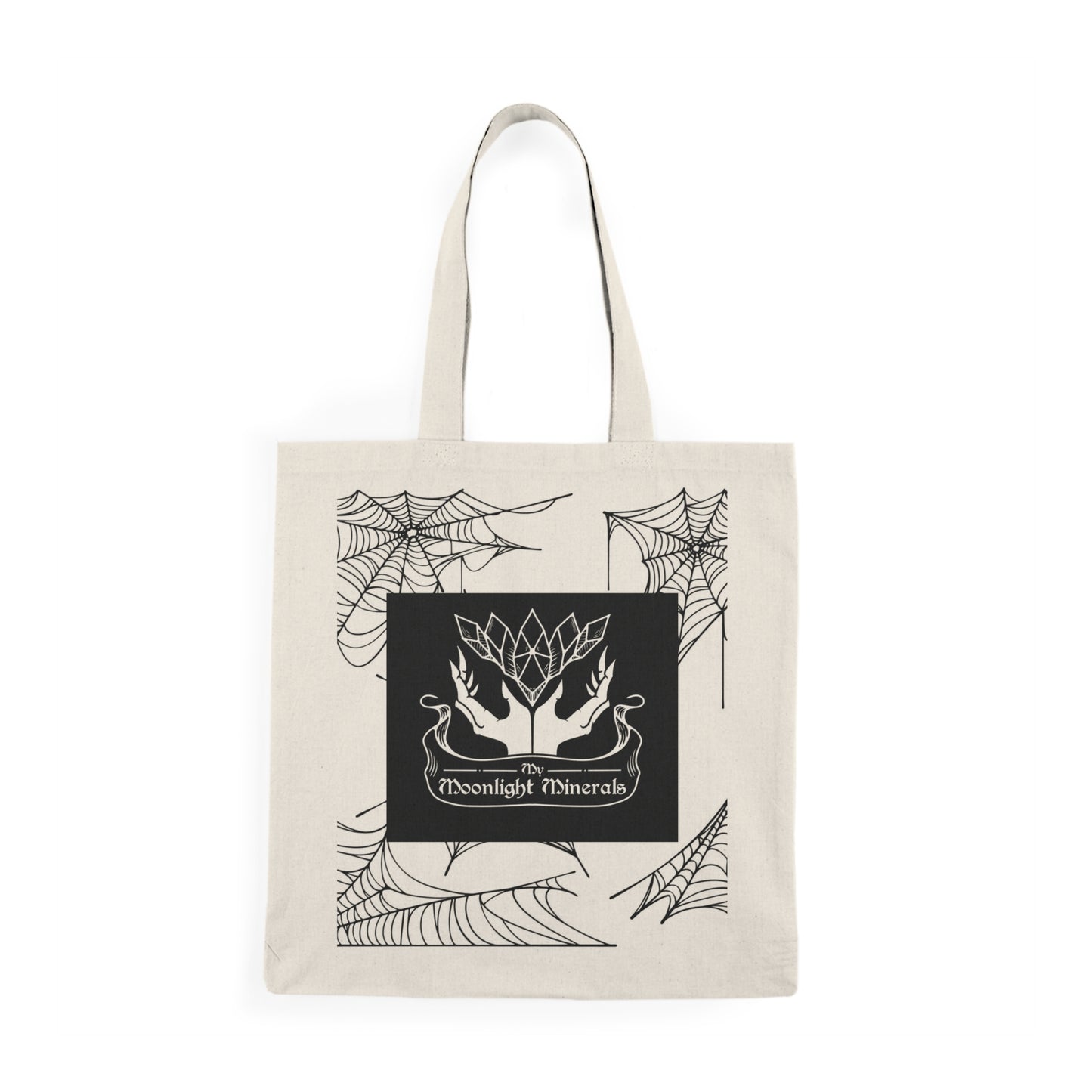 Bohemian Tote Bag, Eco-Friendly Shopping Bag, Nature Lover Gift, Festival Accessory, Minimalist Handbag, Moonlight Minerals Design