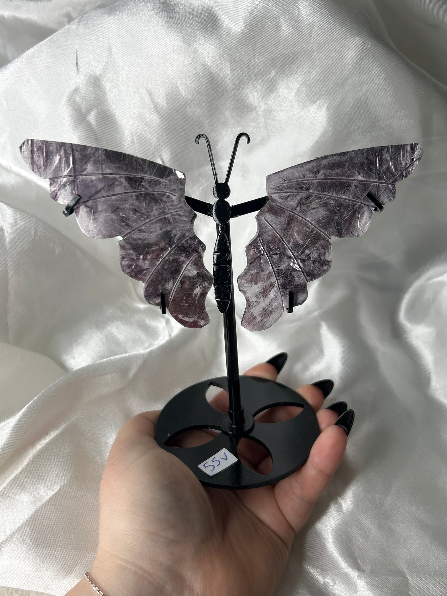Gem Lepidolite Butterfly