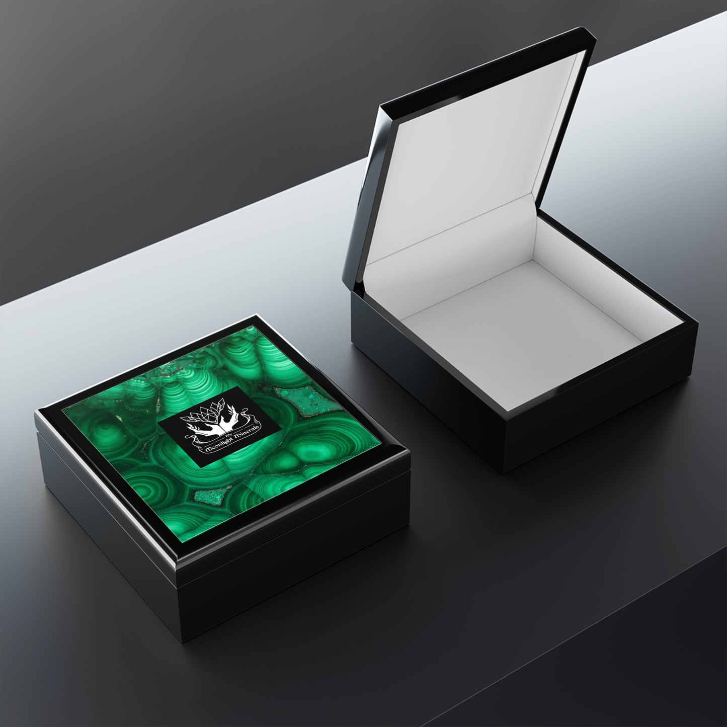 Elegant Malachite Design Jewelry Box, Sophisticated Storage, Gift for Her, Home Decor, Birthday, Anniversary, Keepsake
