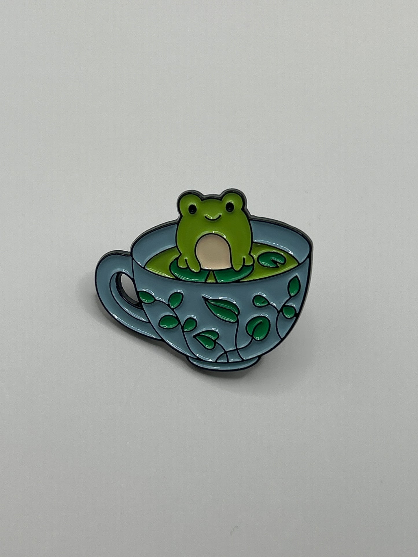 Frog Teacup Pin