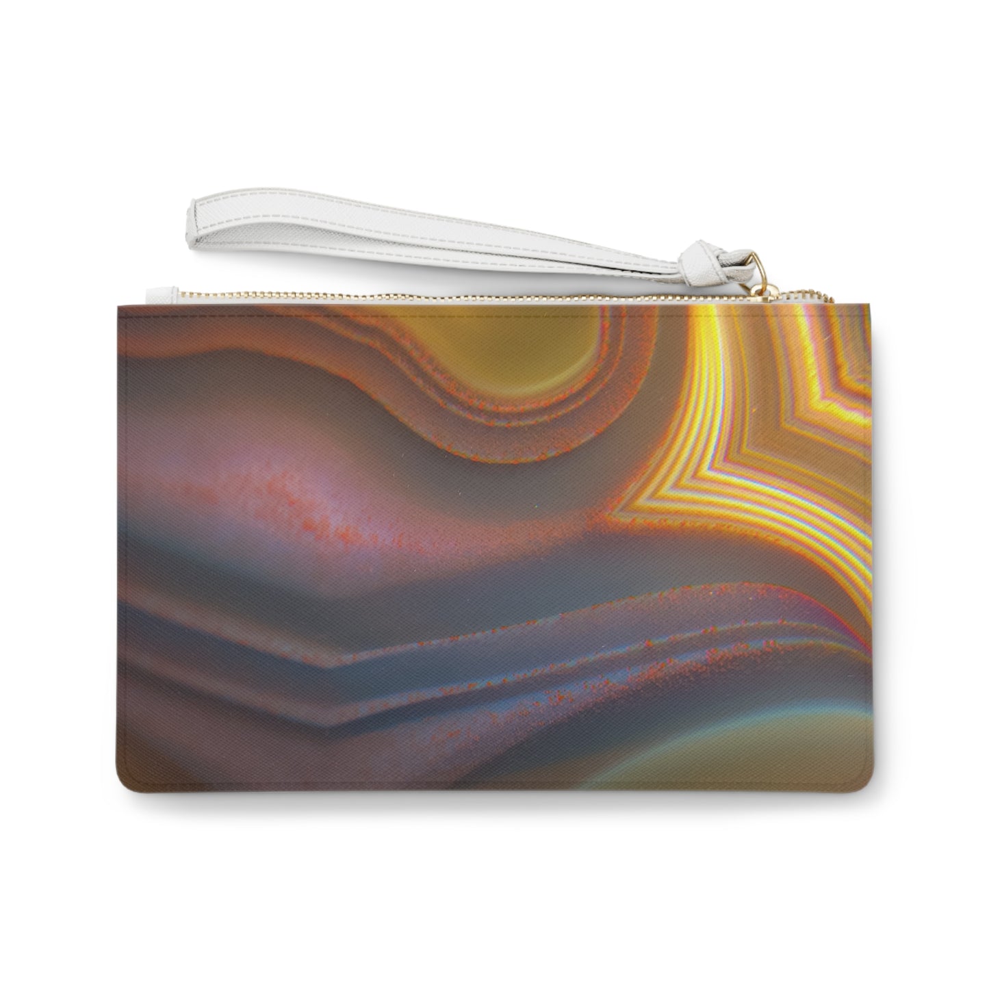 Abstract Agate Print Clutch Bag - Chic Fashion Accessory for Everyday Use