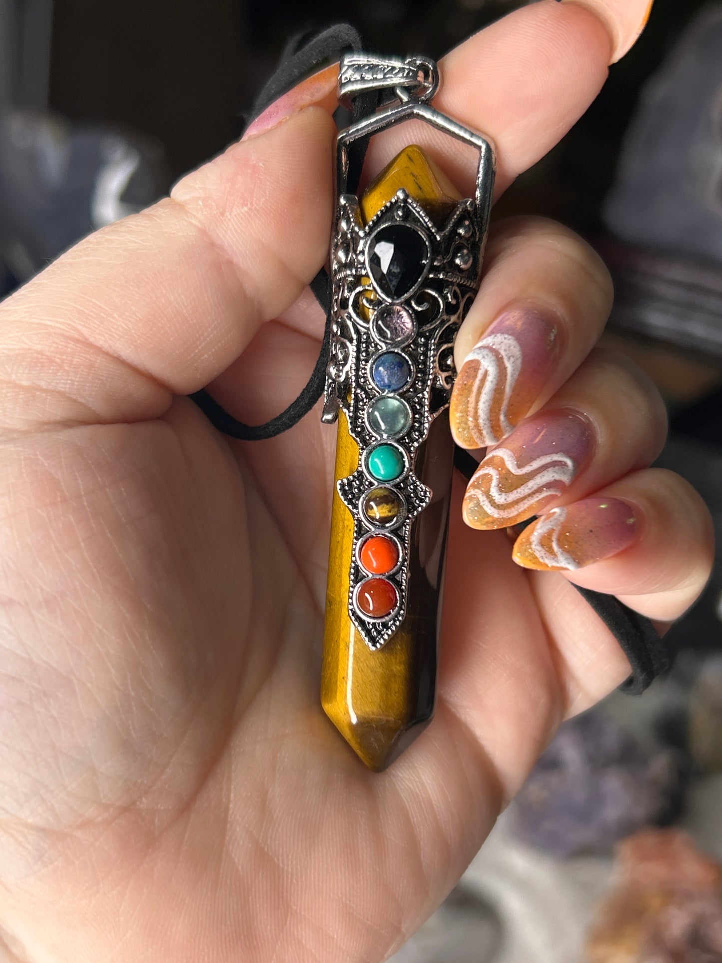 Tigers Eye Chakra Necklace