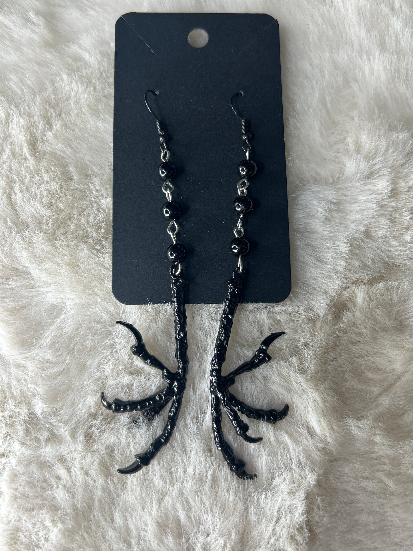 Raven Claw Dangle Earrings