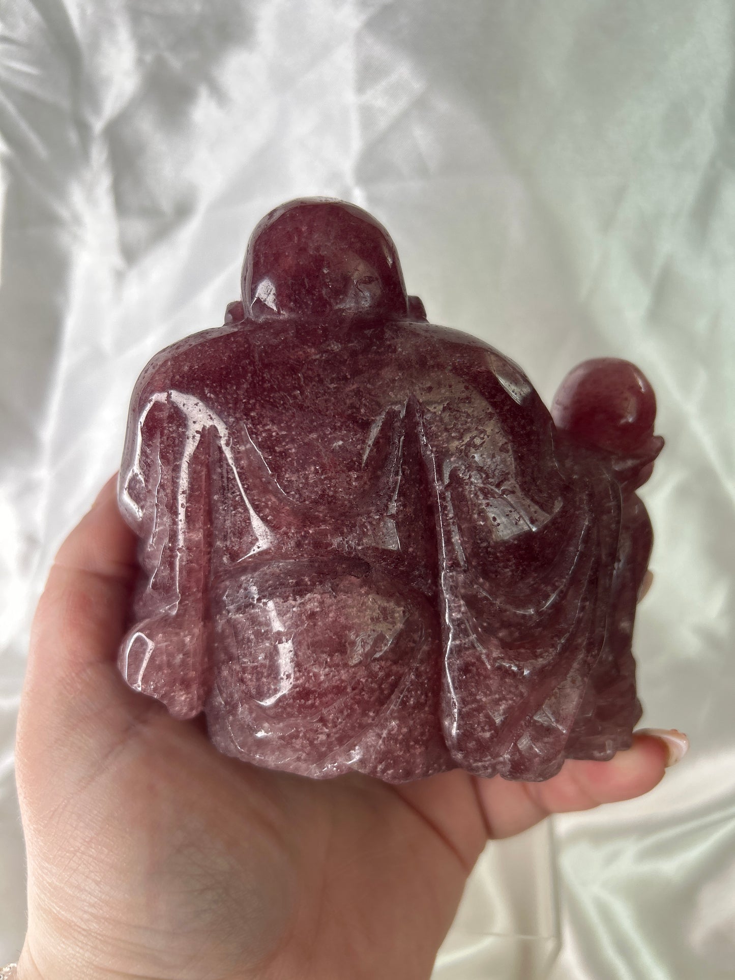 Strawberry Quartz Buddha