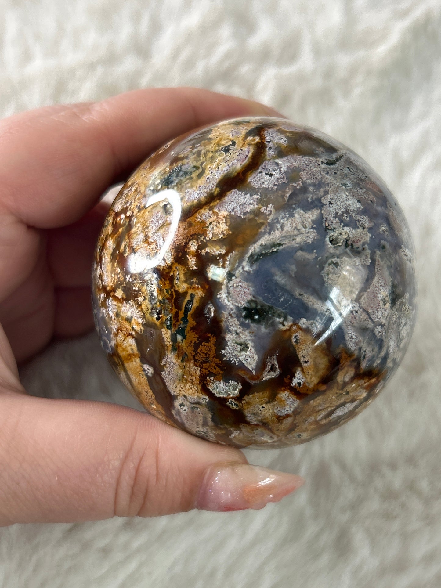 Cosmic Ocean Jasper Sphere