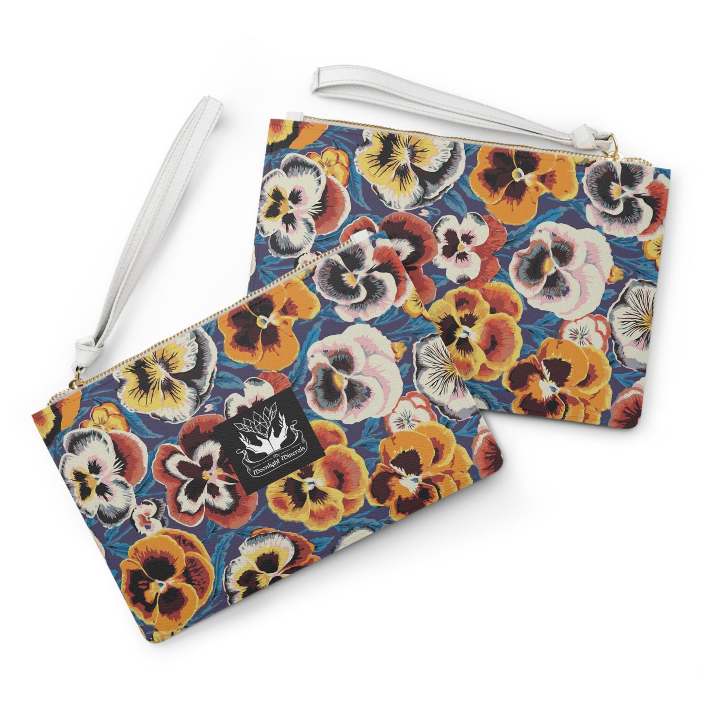 Floral Pansy Clutch Bag - Vibrant & Stylish Accessory for Any Occasion