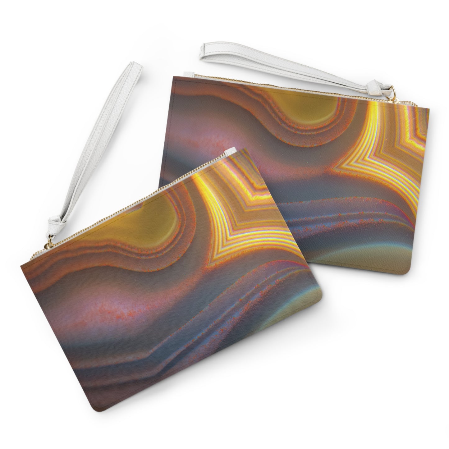 Abstract Agate Print Clutch Bag - Chic Fashion Accessory for Everyday Use