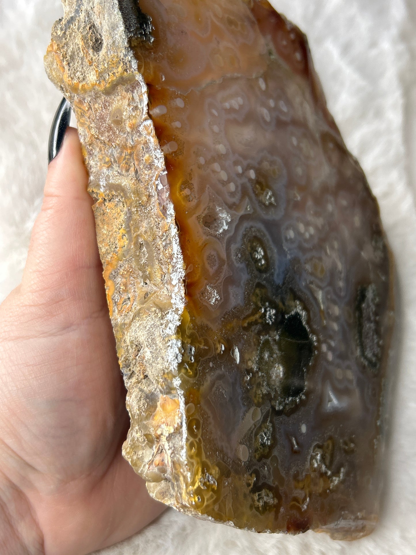 XL Indonesian Scenic Moss Agate Slab
