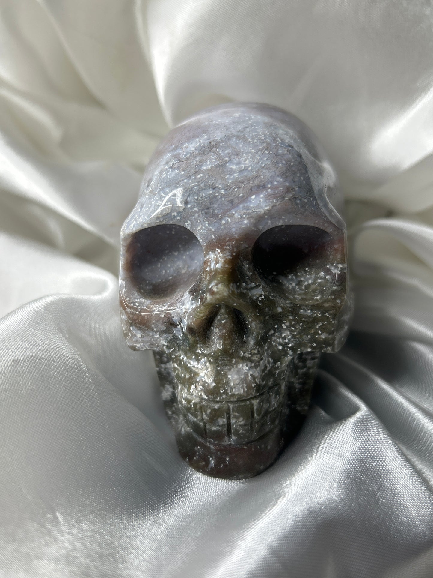Ocean Jasper Skull