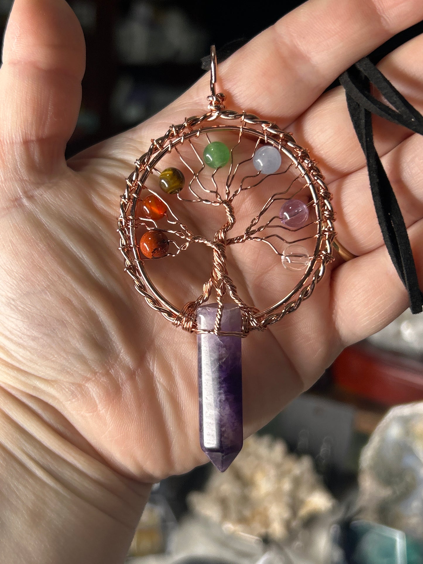 Amethyst Tree of Life Necklace