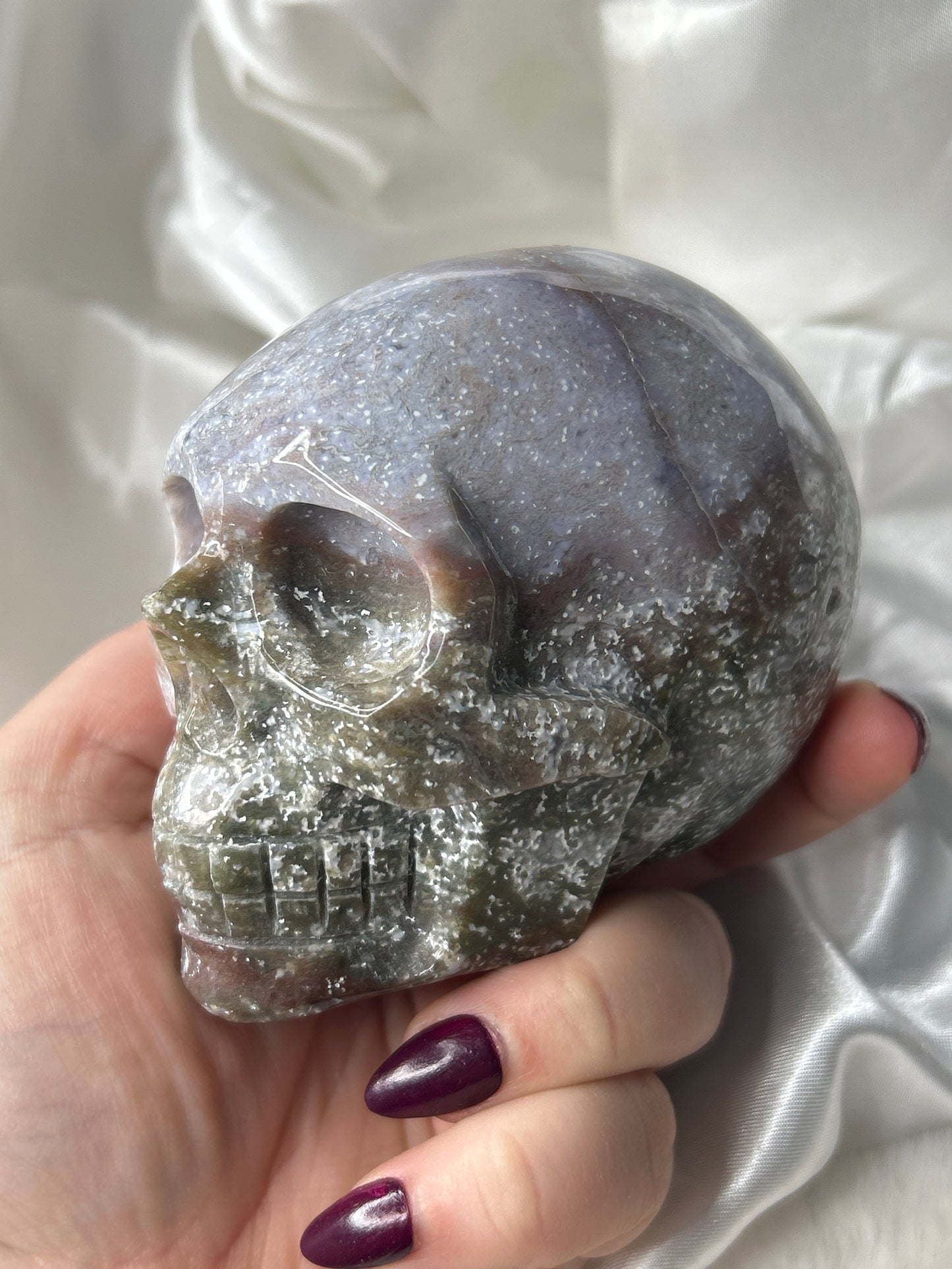 Ocean Jasper Skull
