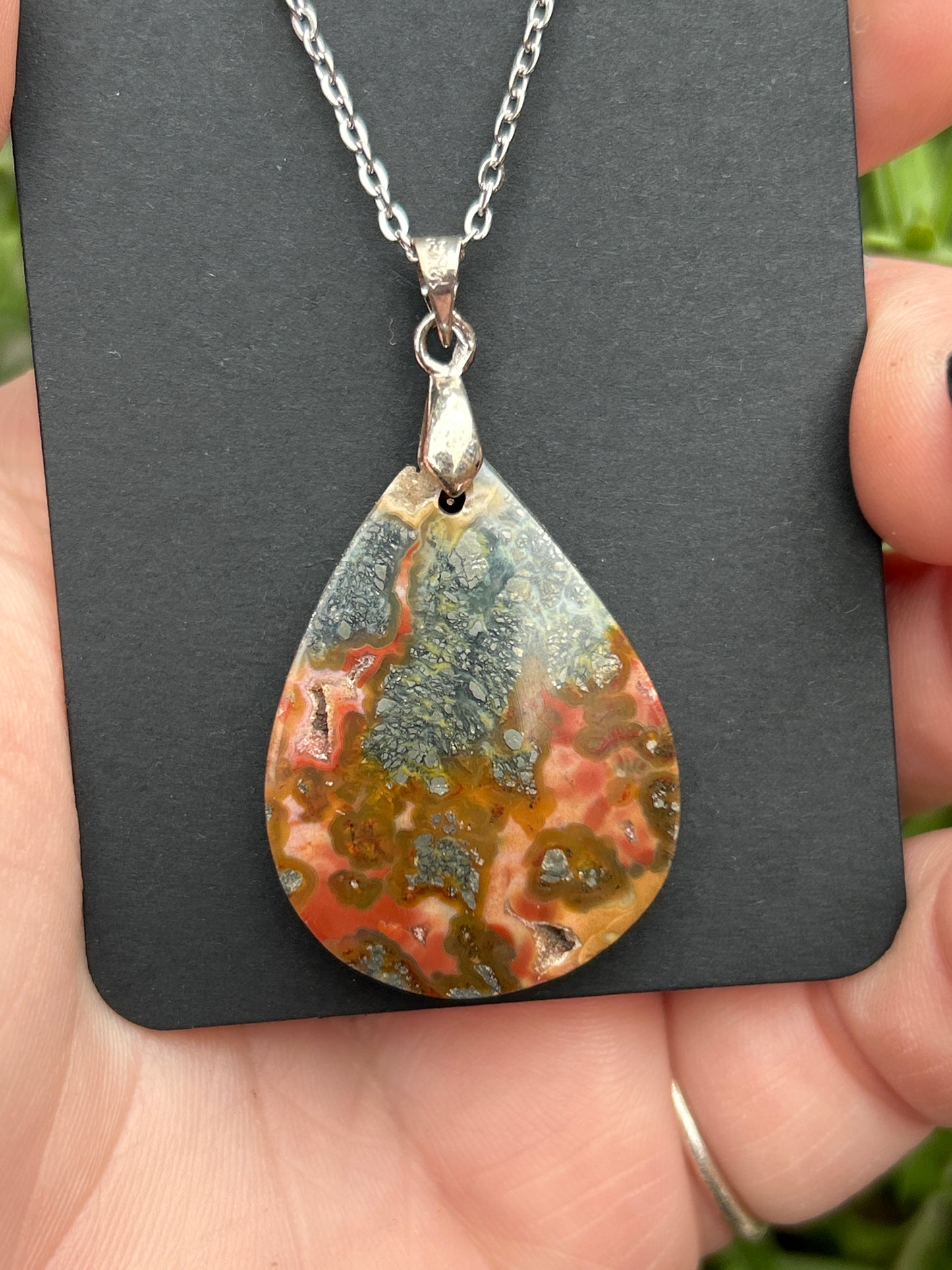 Indonesian Marcasite & Agate Necklace
