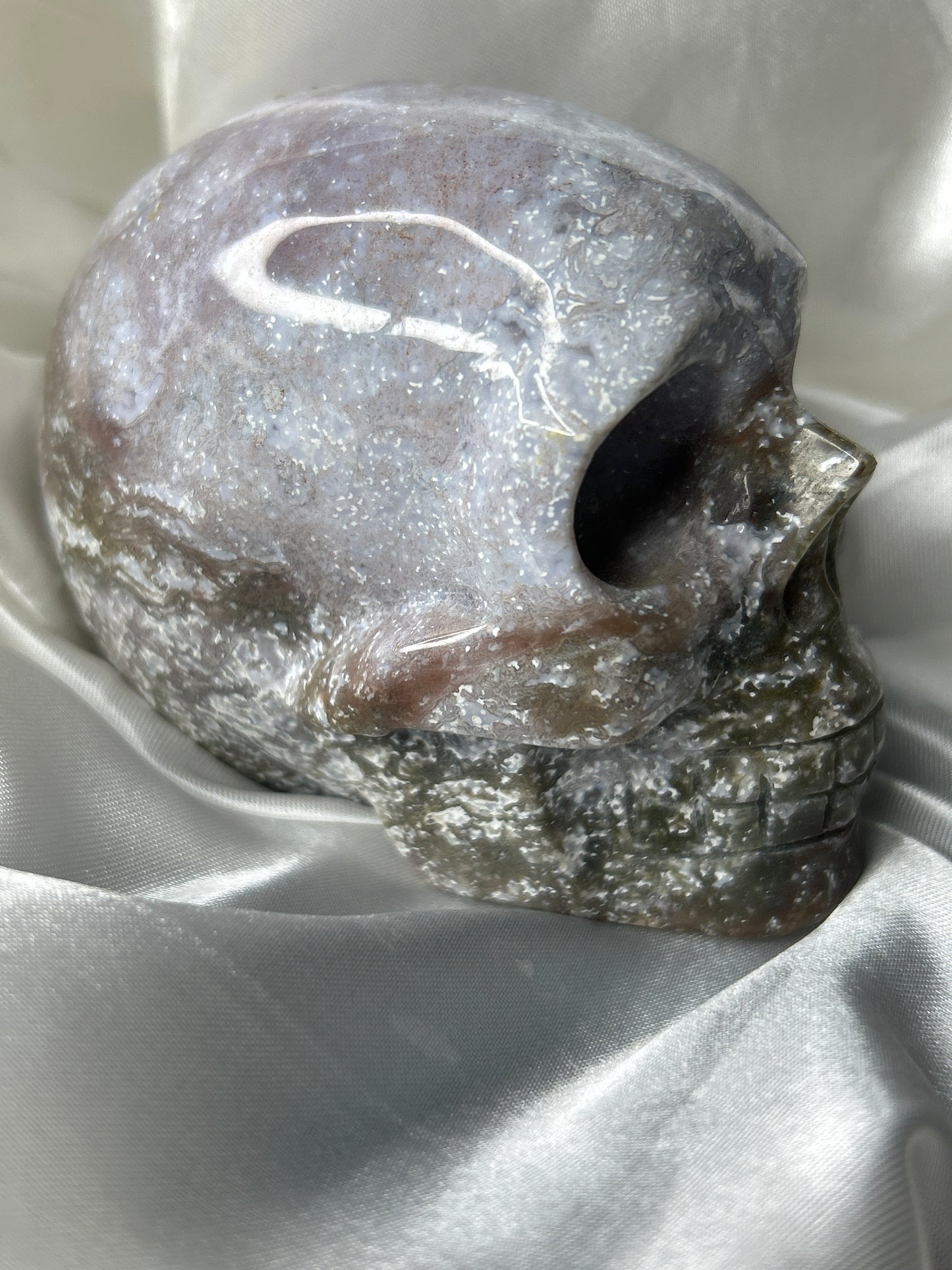 Ocean Jasper Skull