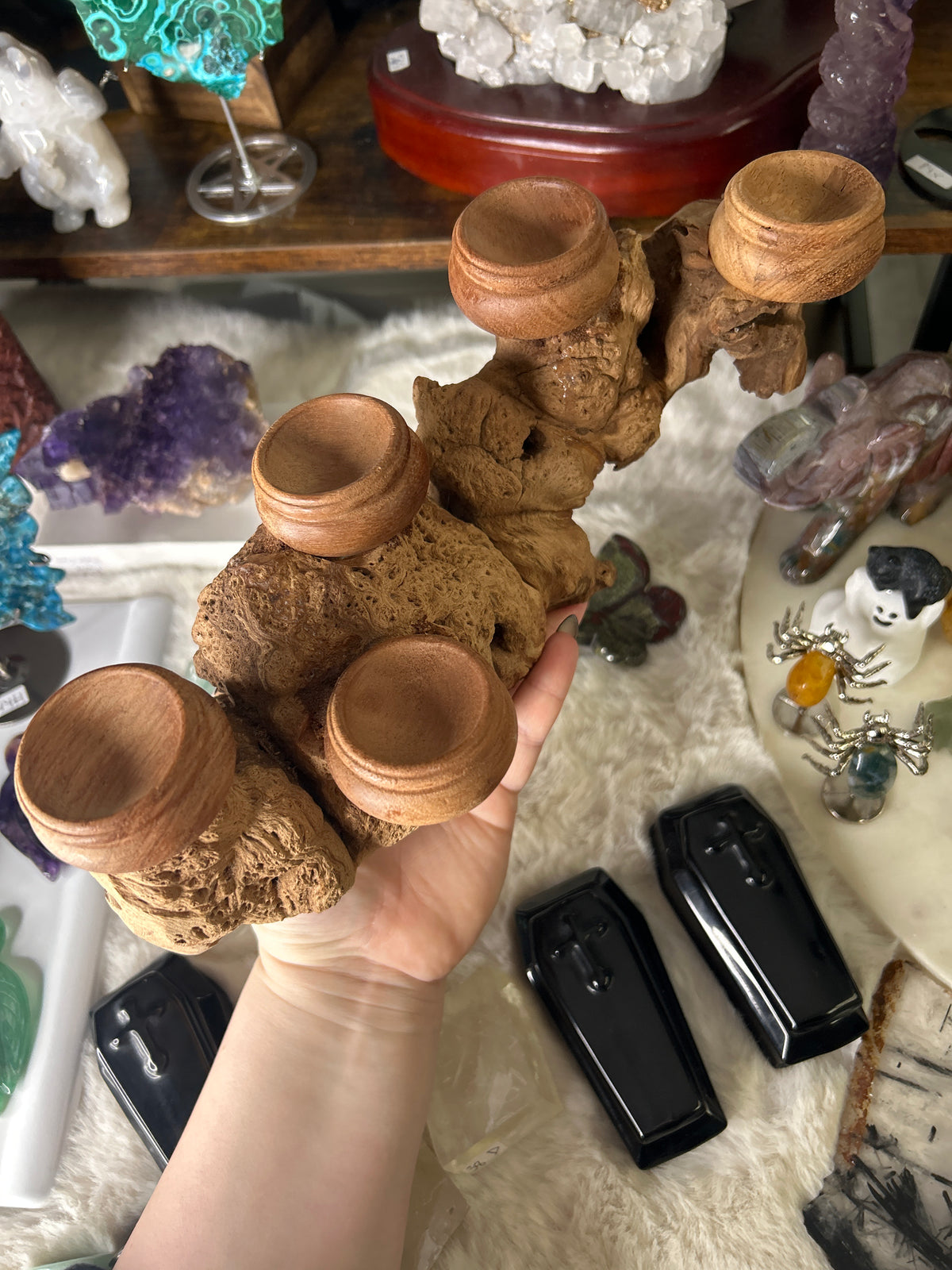 5 Sphere Wooden Sphere Stand