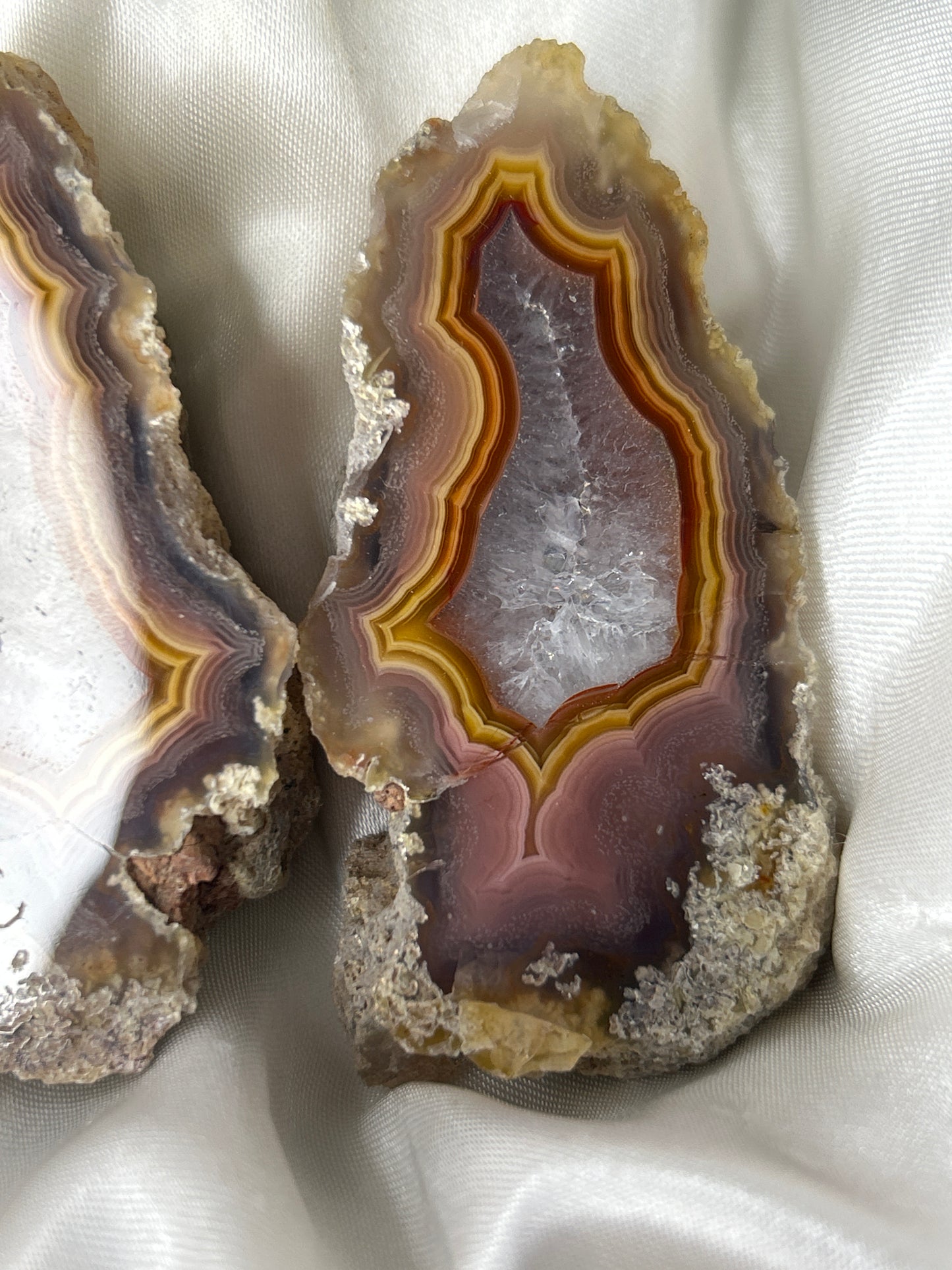 Matching Fireband Twin Laguna Agate Pair
