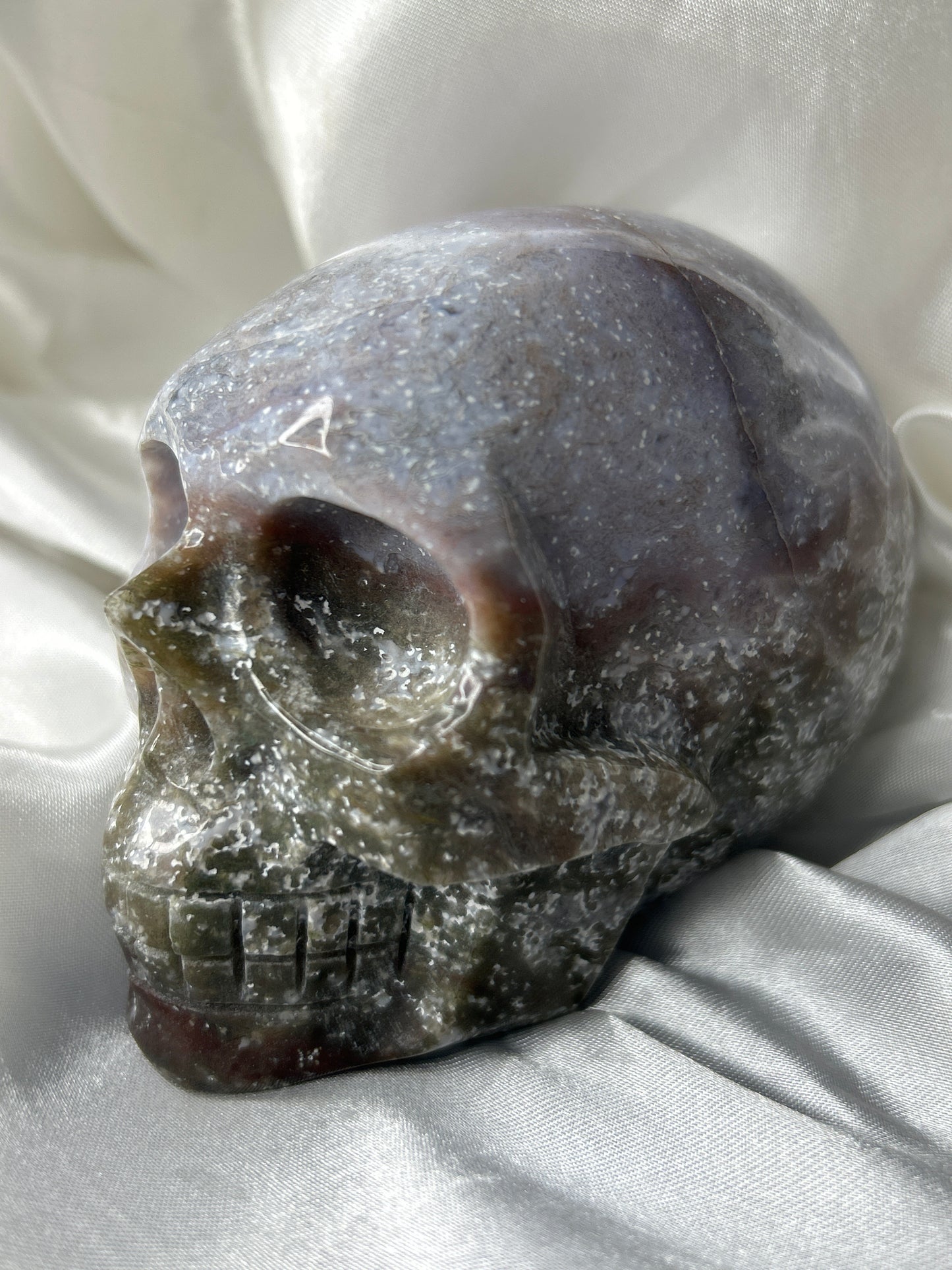 Ocean Jasper Skull