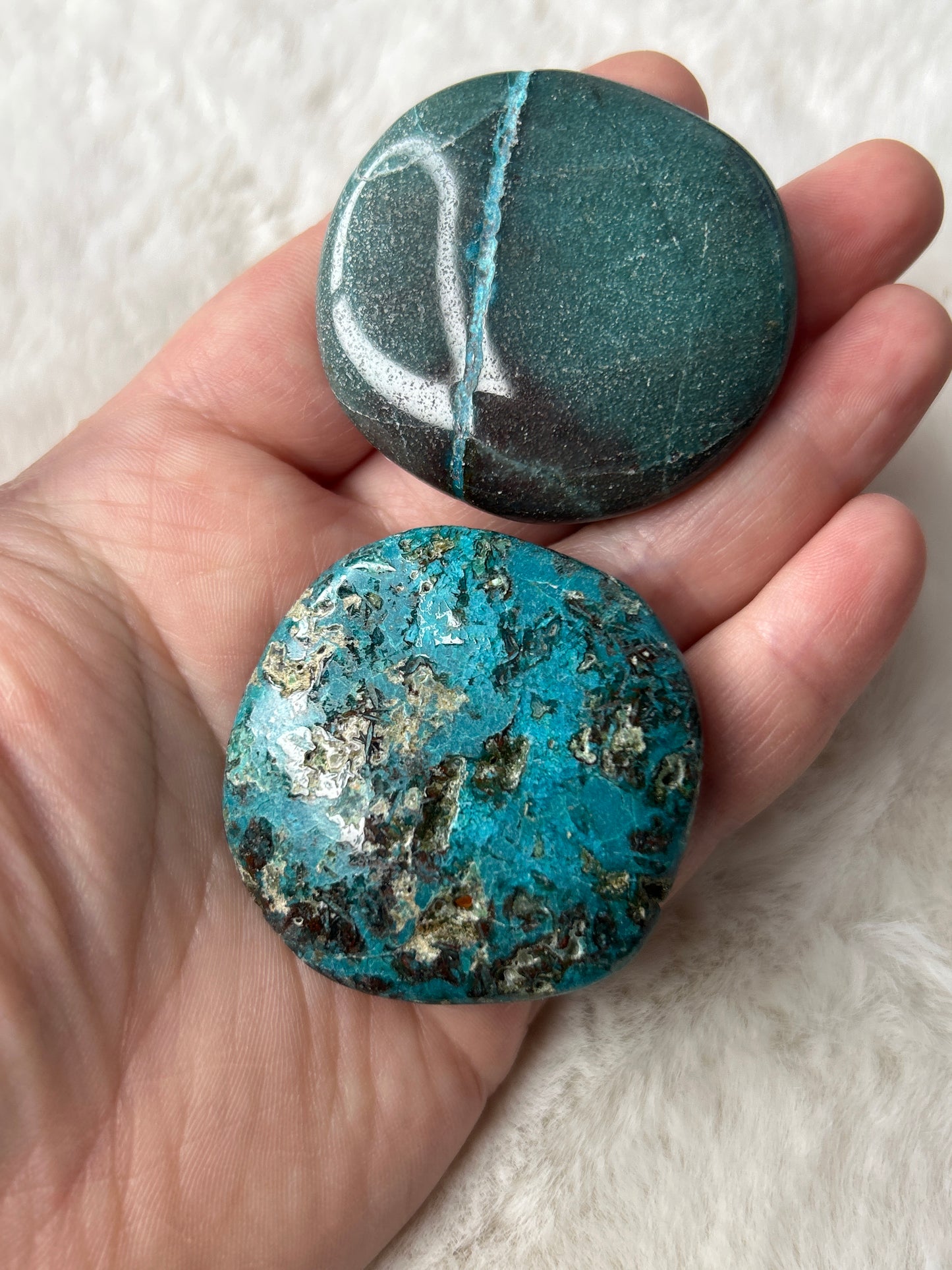 Chrysocolla Flat Stone