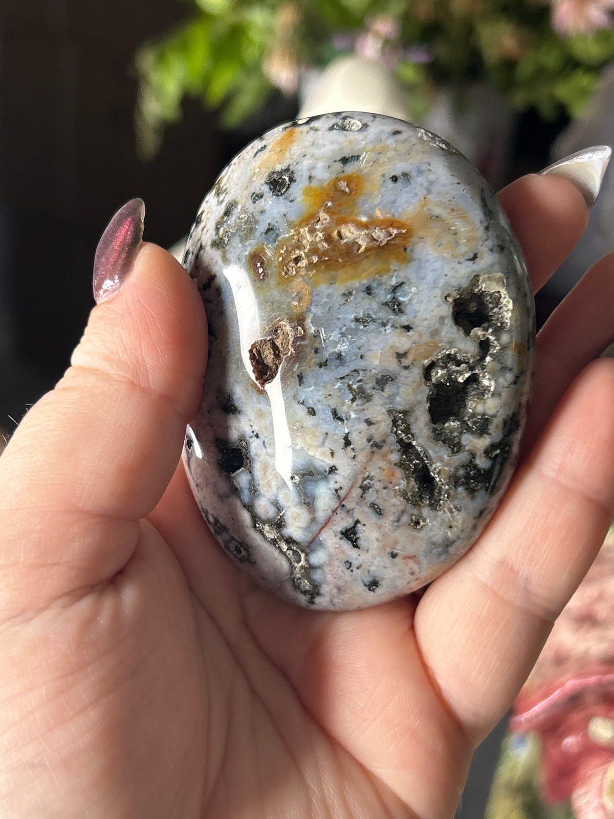Ocean Jasper Palm Stone