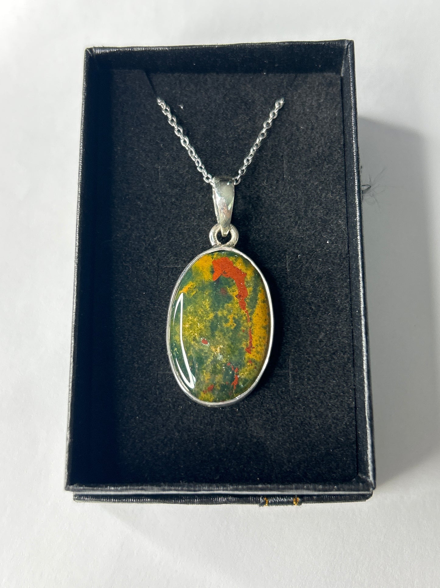 Ocean Jasper Necklace-925 Sterling Silver