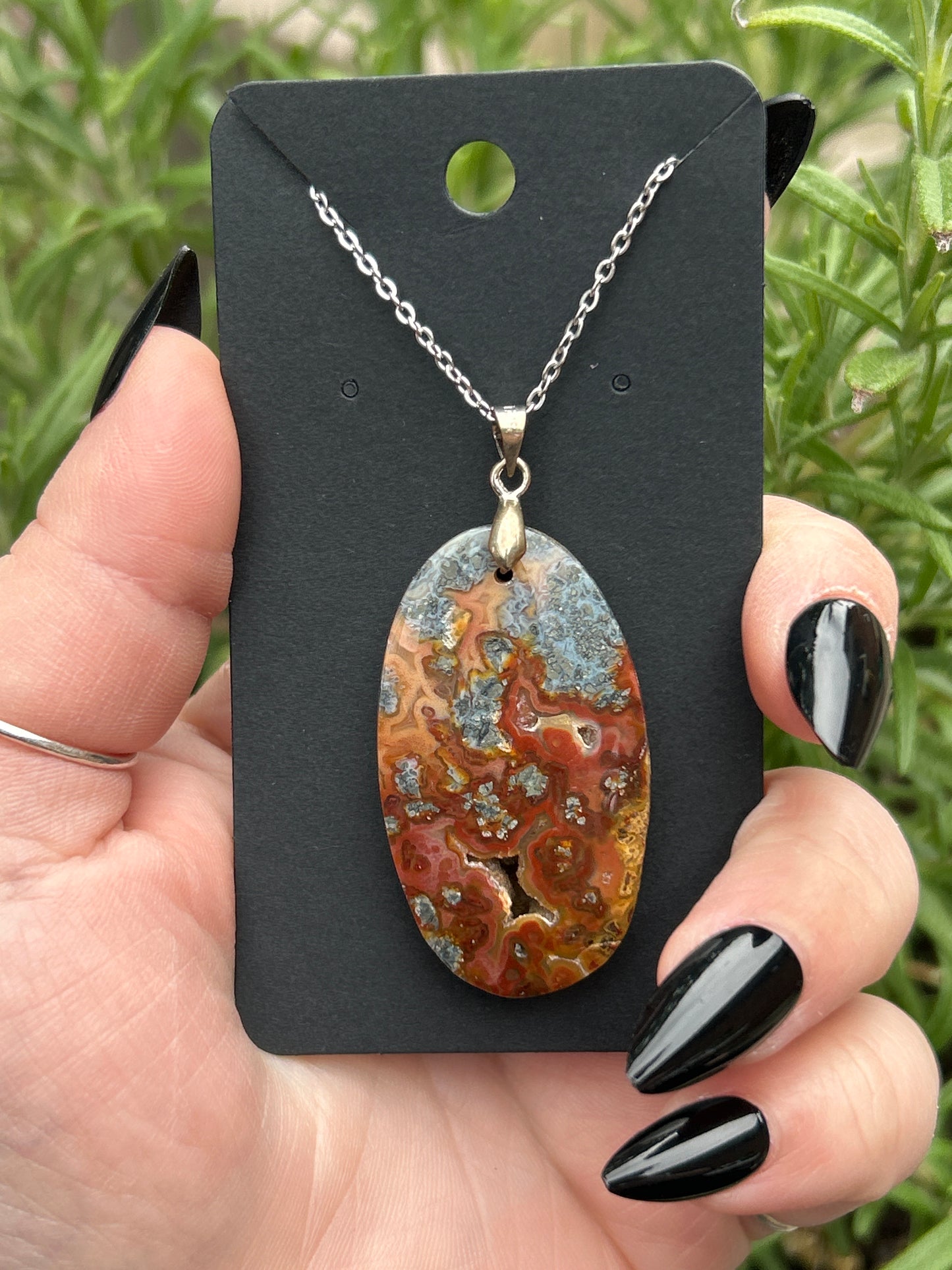 Indonesian Marcasite & Agate Necklace