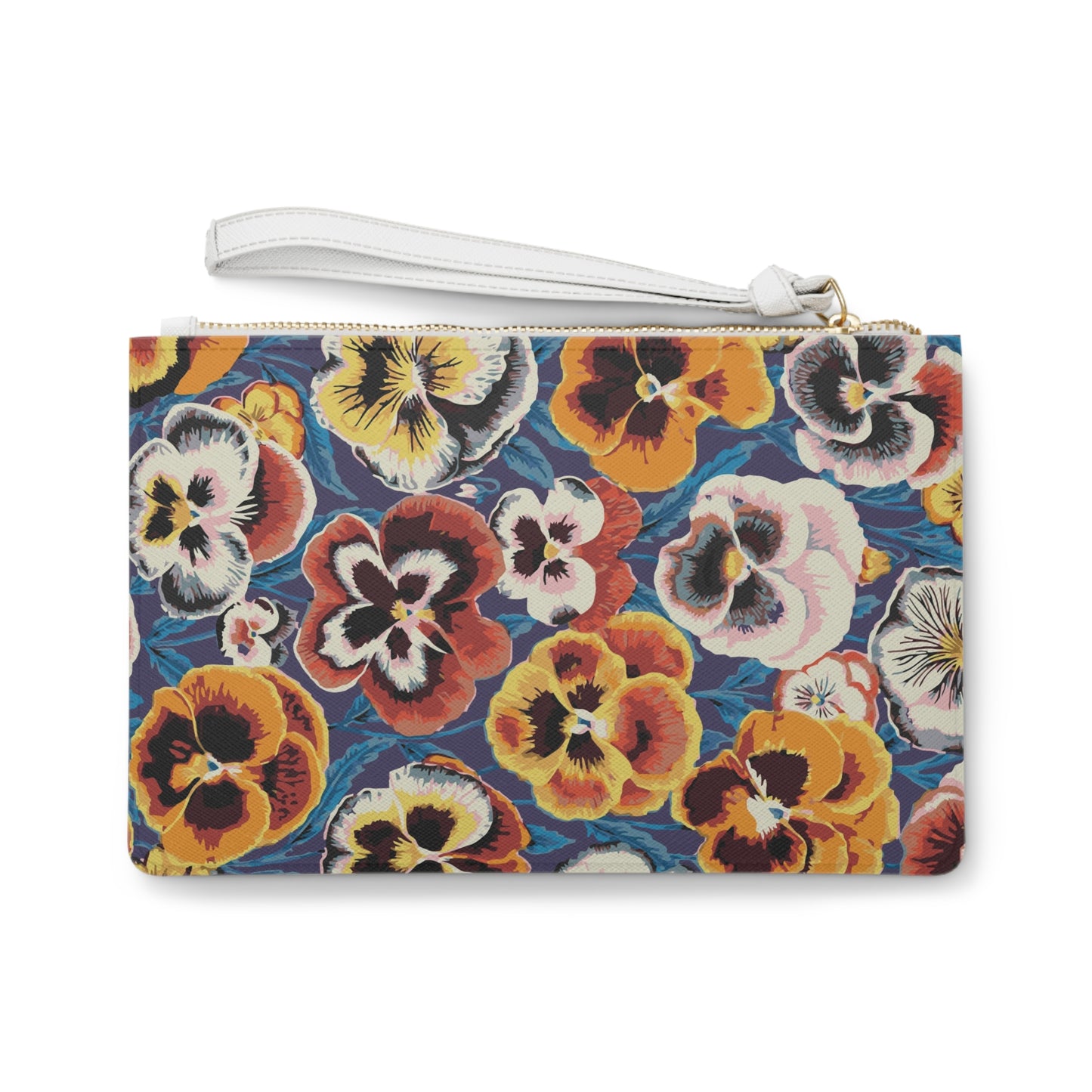 Floral Pansy Clutch Bag - Vibrant & Stylish Accessory for Any Occasion