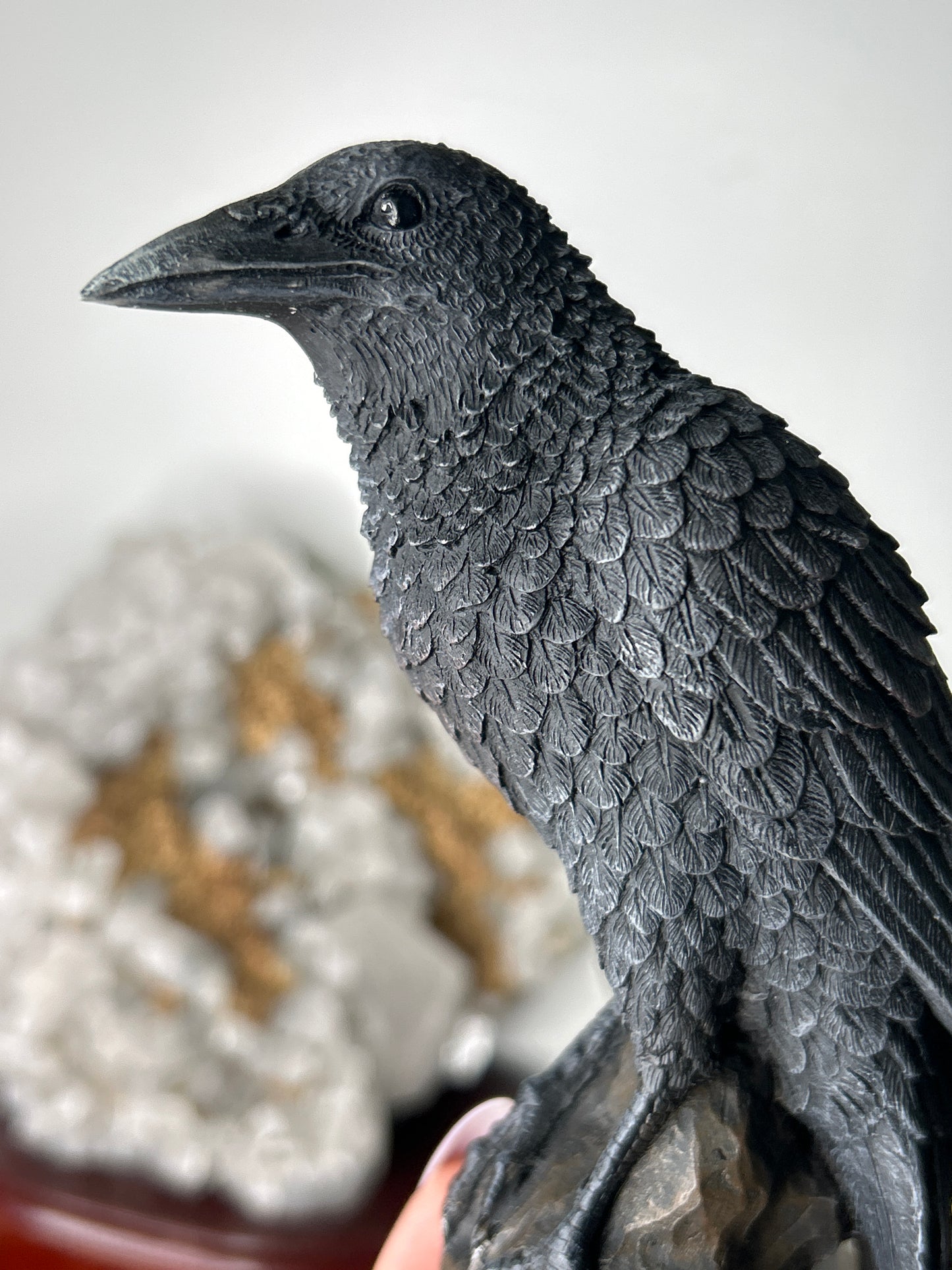 Resin Raven Decor
