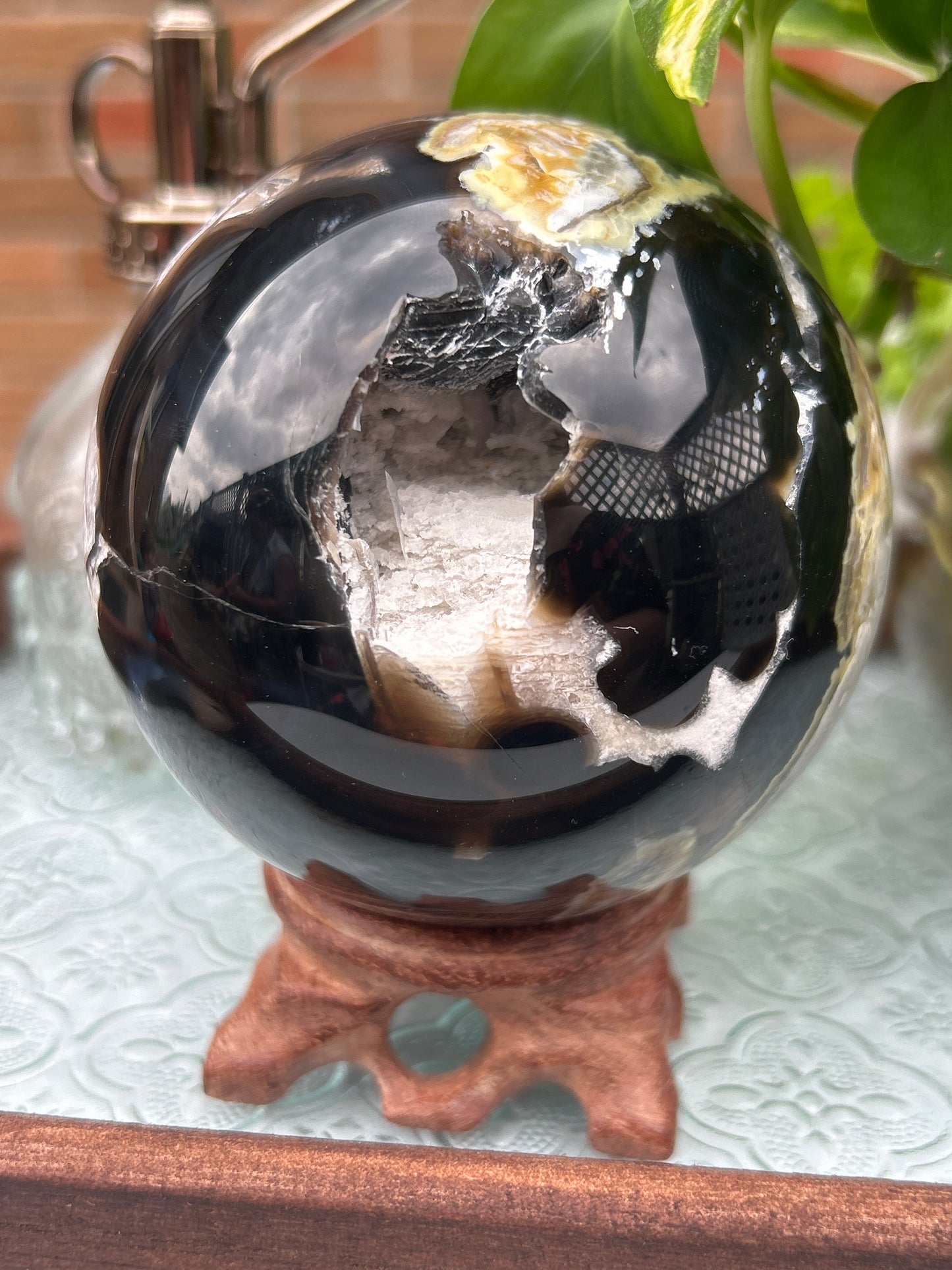 Volcano Agate Sphere