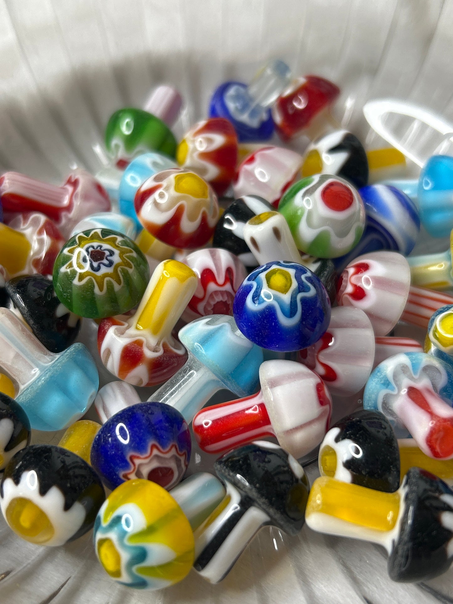 Hand Crafted Glass Mushies