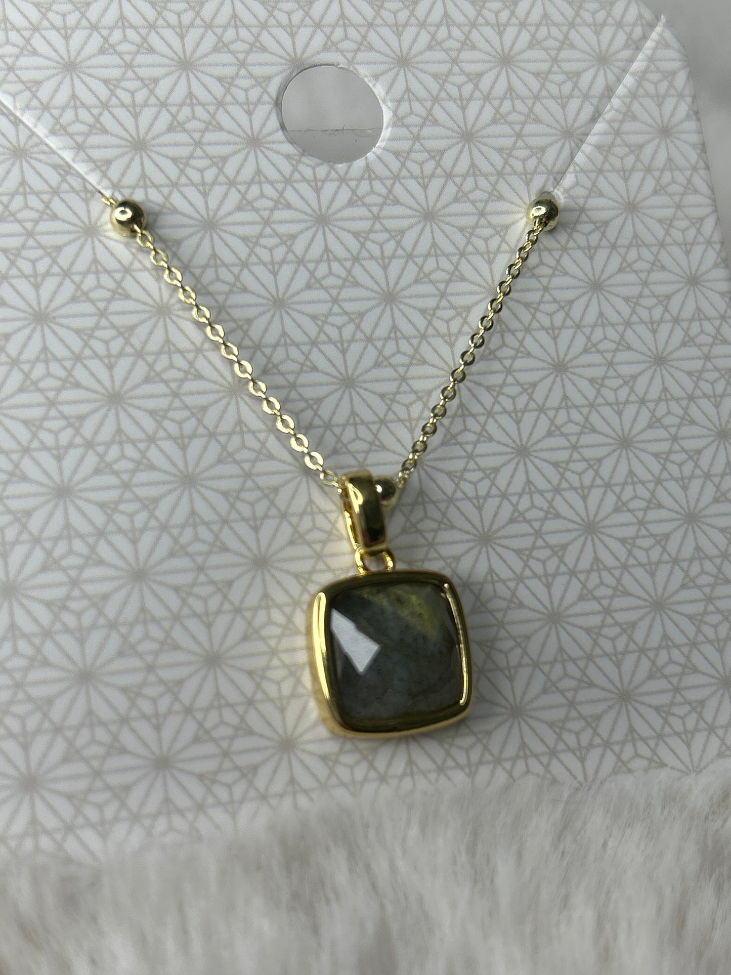Faceted Labradorite Necklace