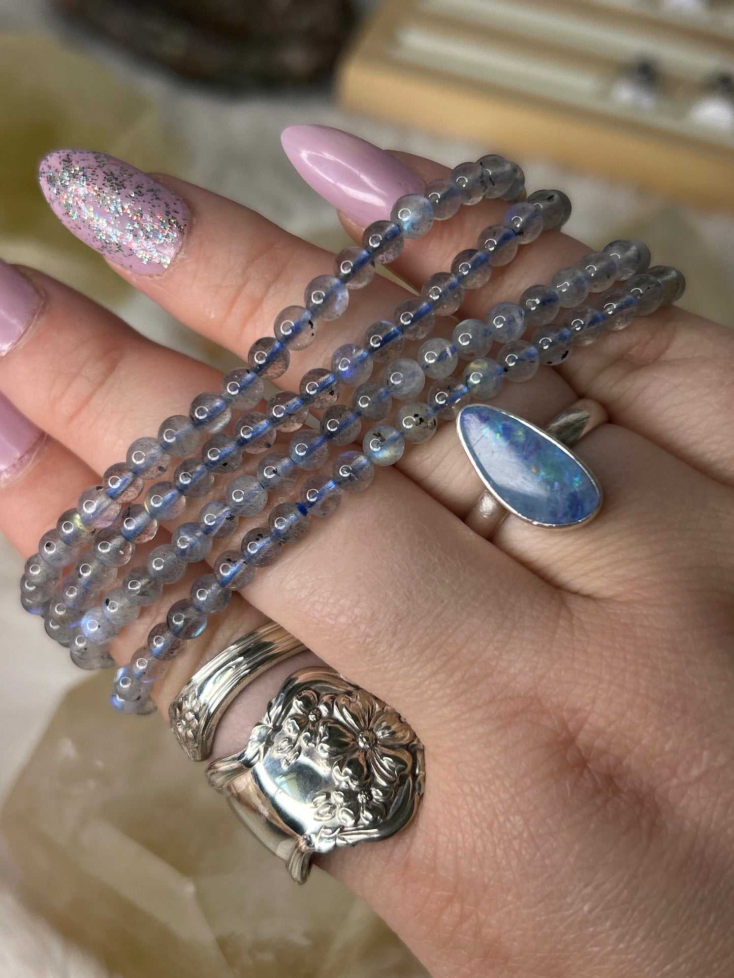 Dainty Labradorite Bracelet