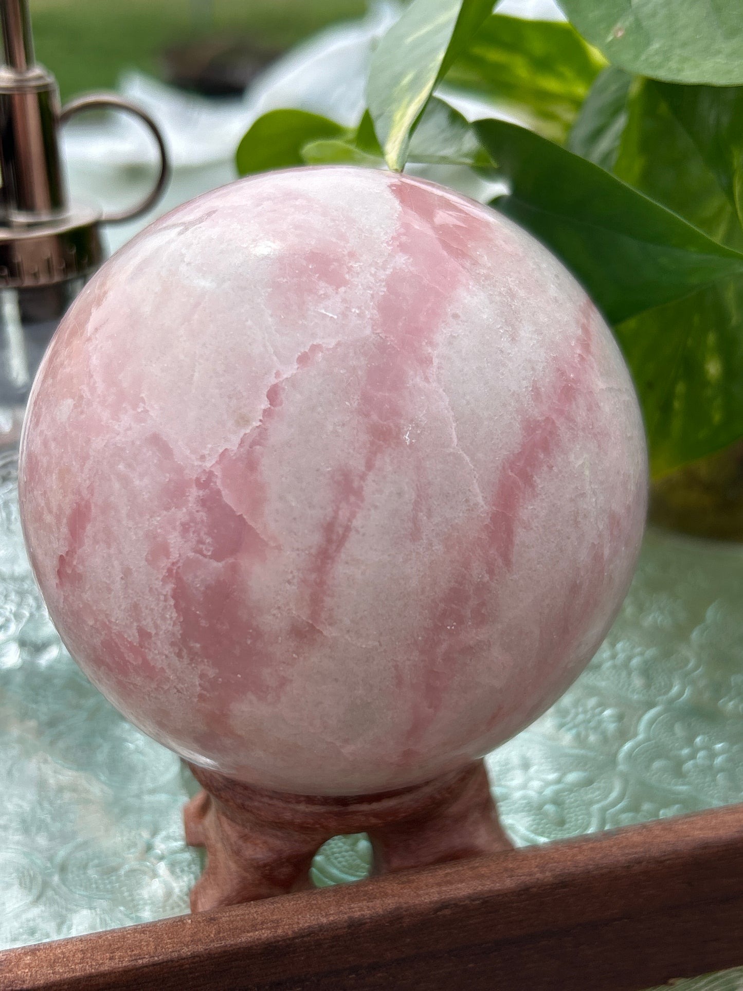 XL Pink Opal Sphere