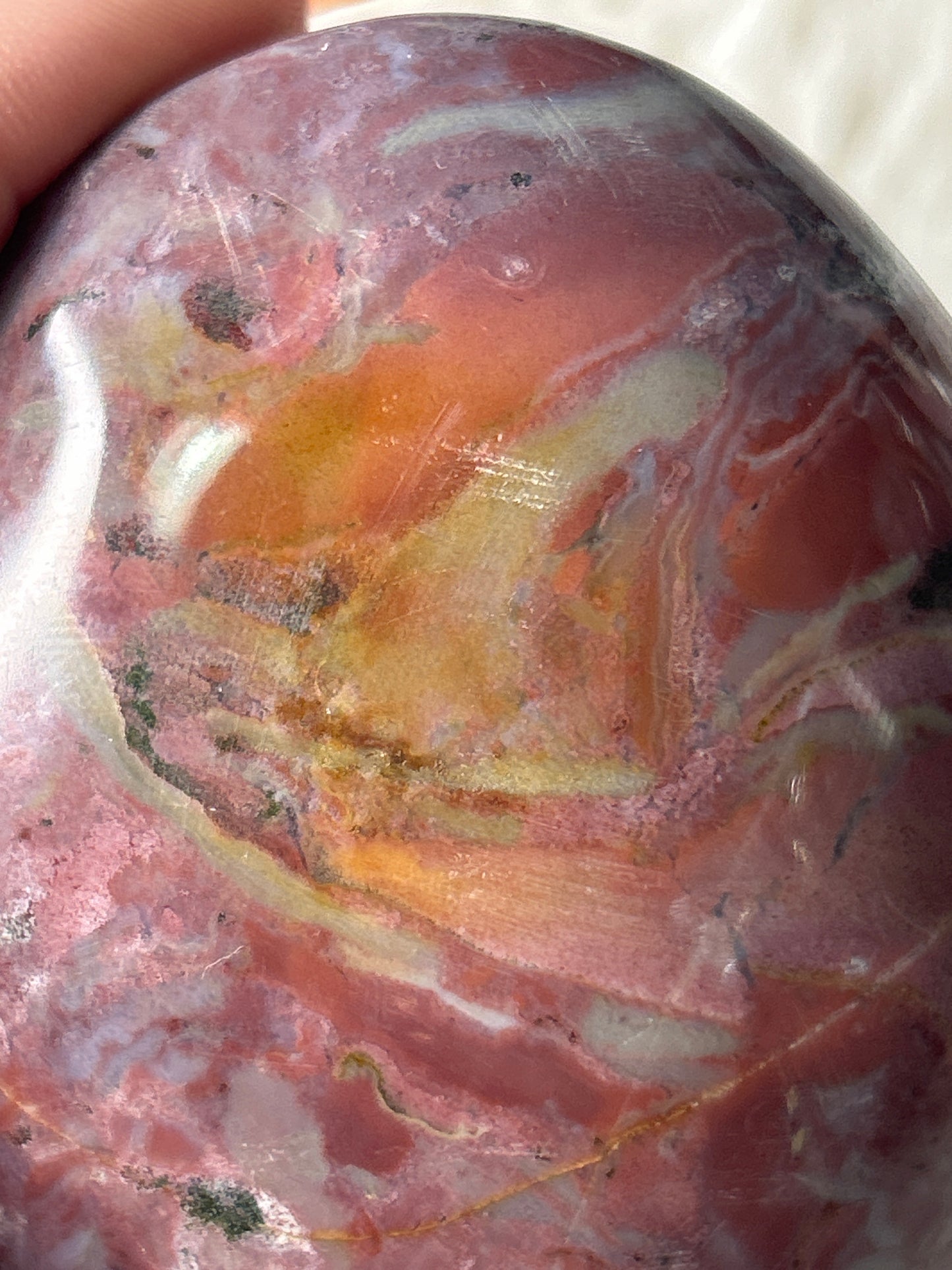 XL Ocean Jasper Palm Stone