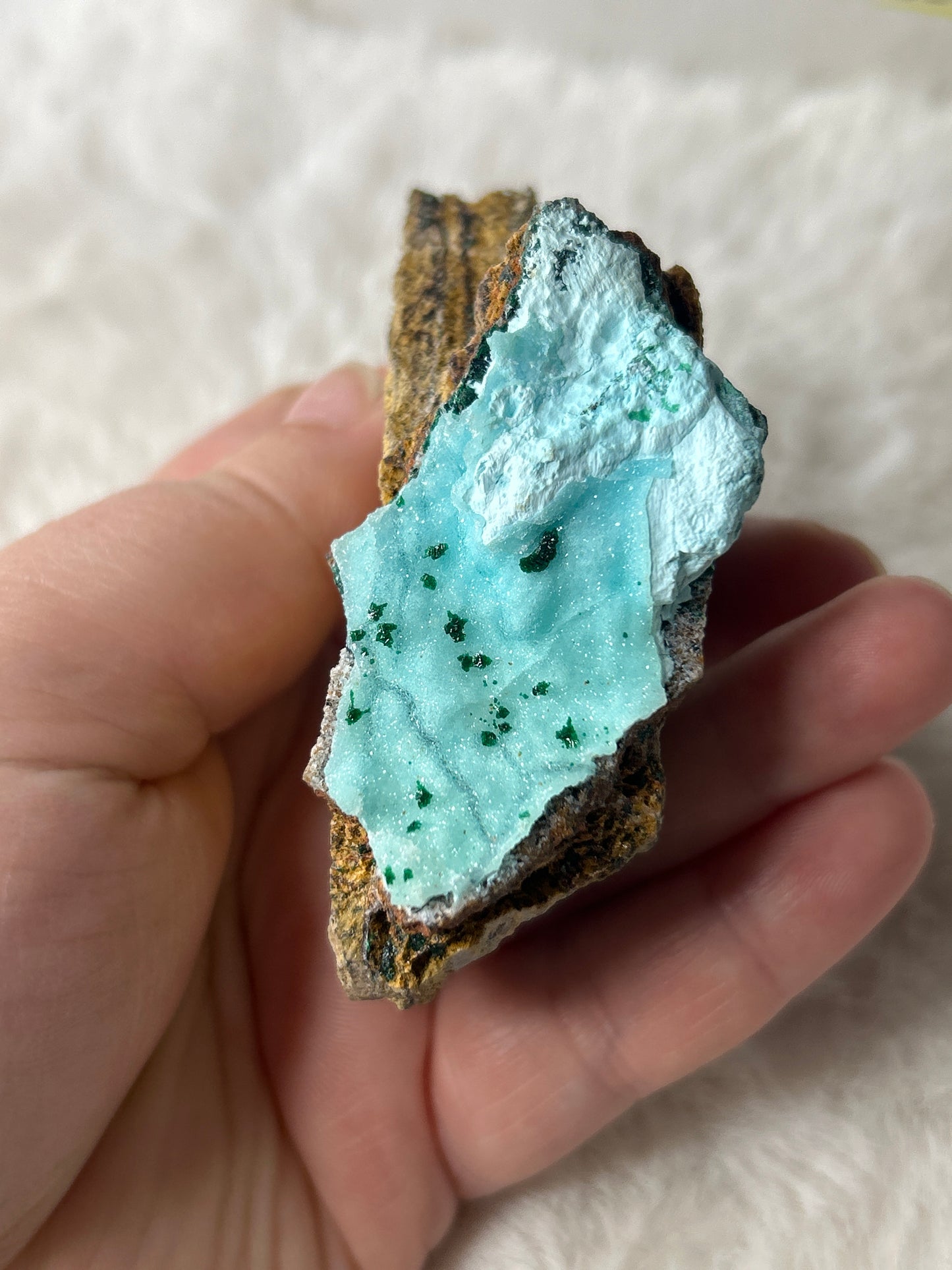 Chrysocolla & Malachite- Lupoto Mine, Congo
