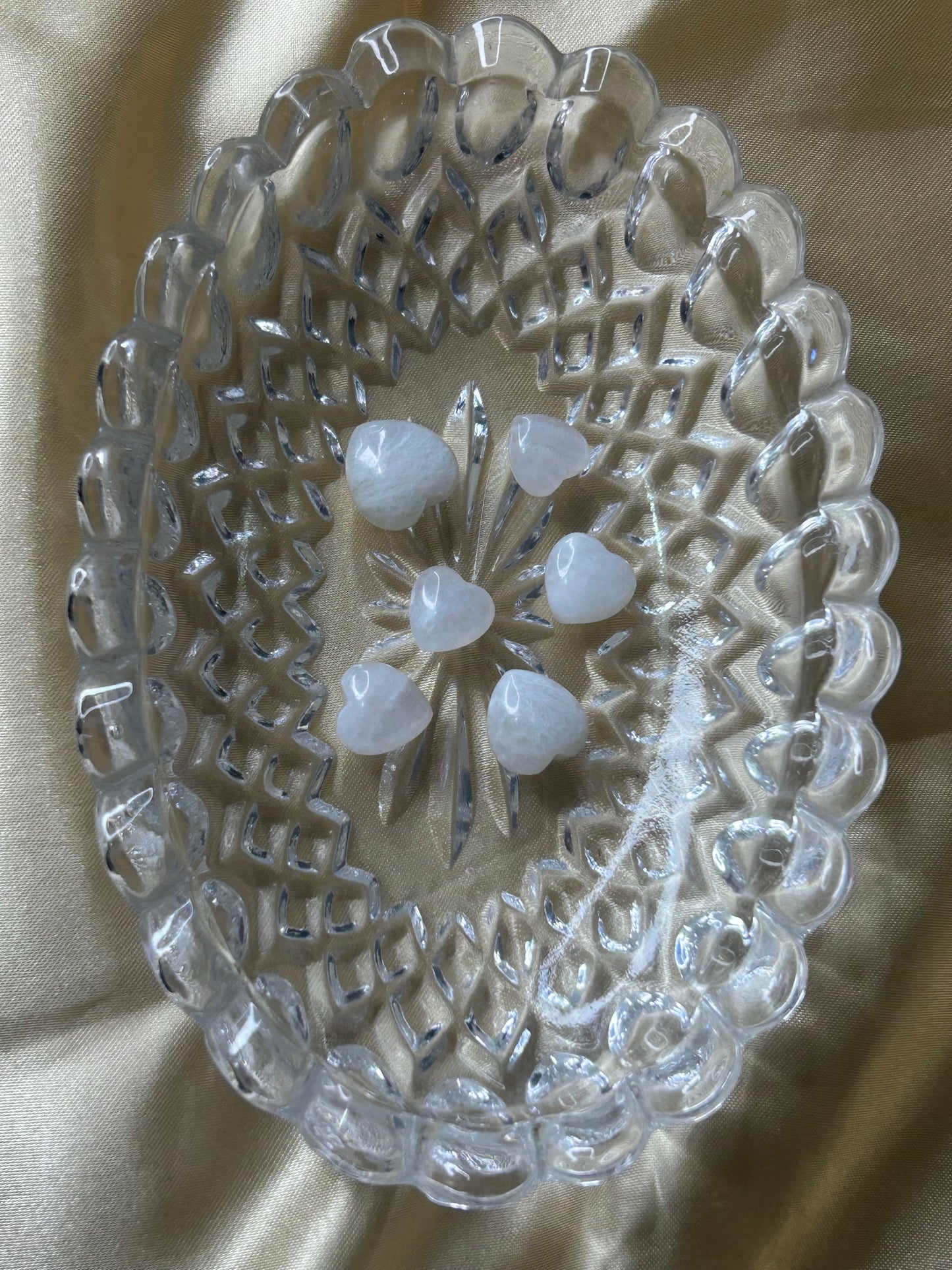 Mini Rainbow Moonstone Heart