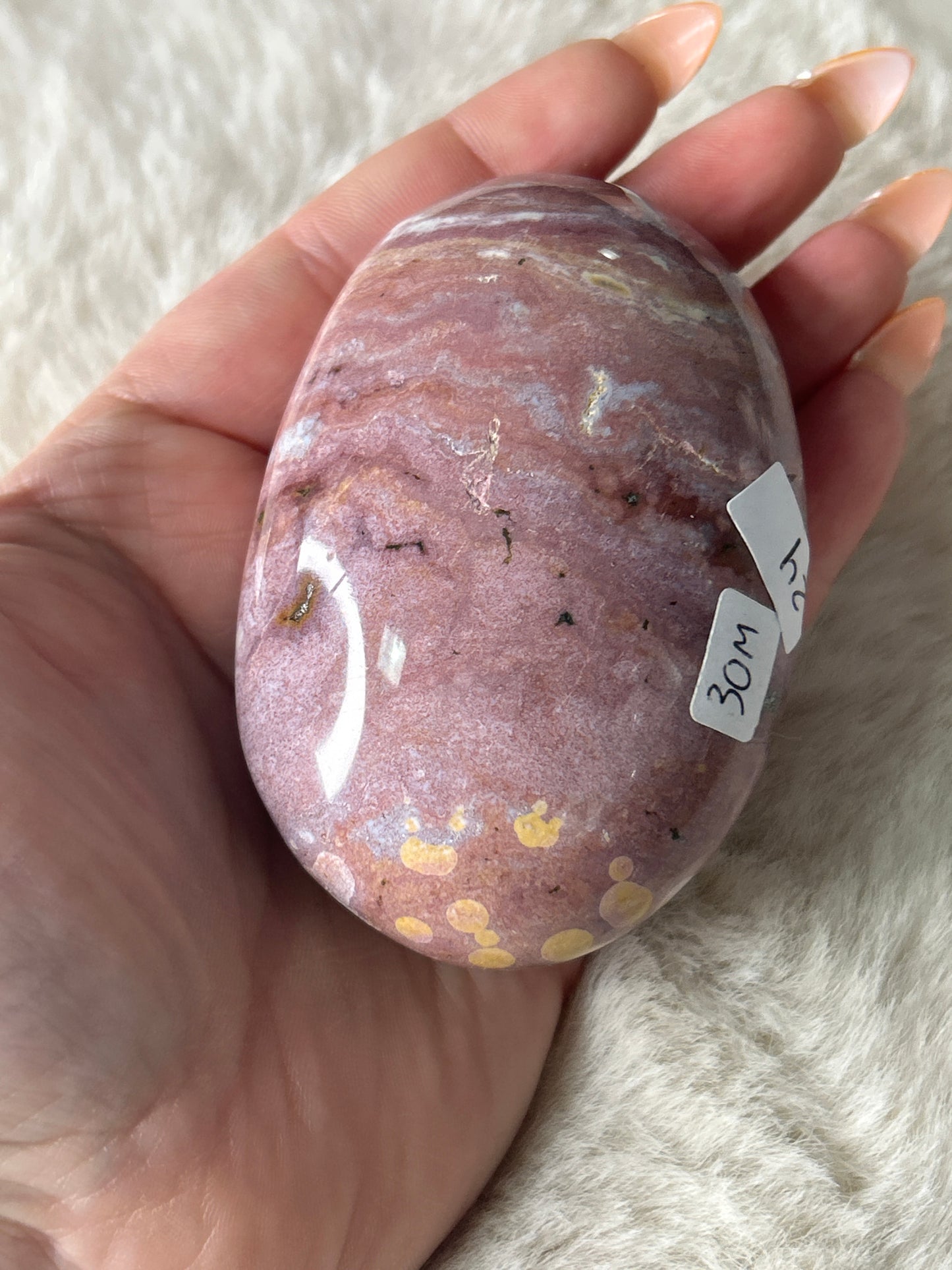 XL Ocean Jasper Palm Stone