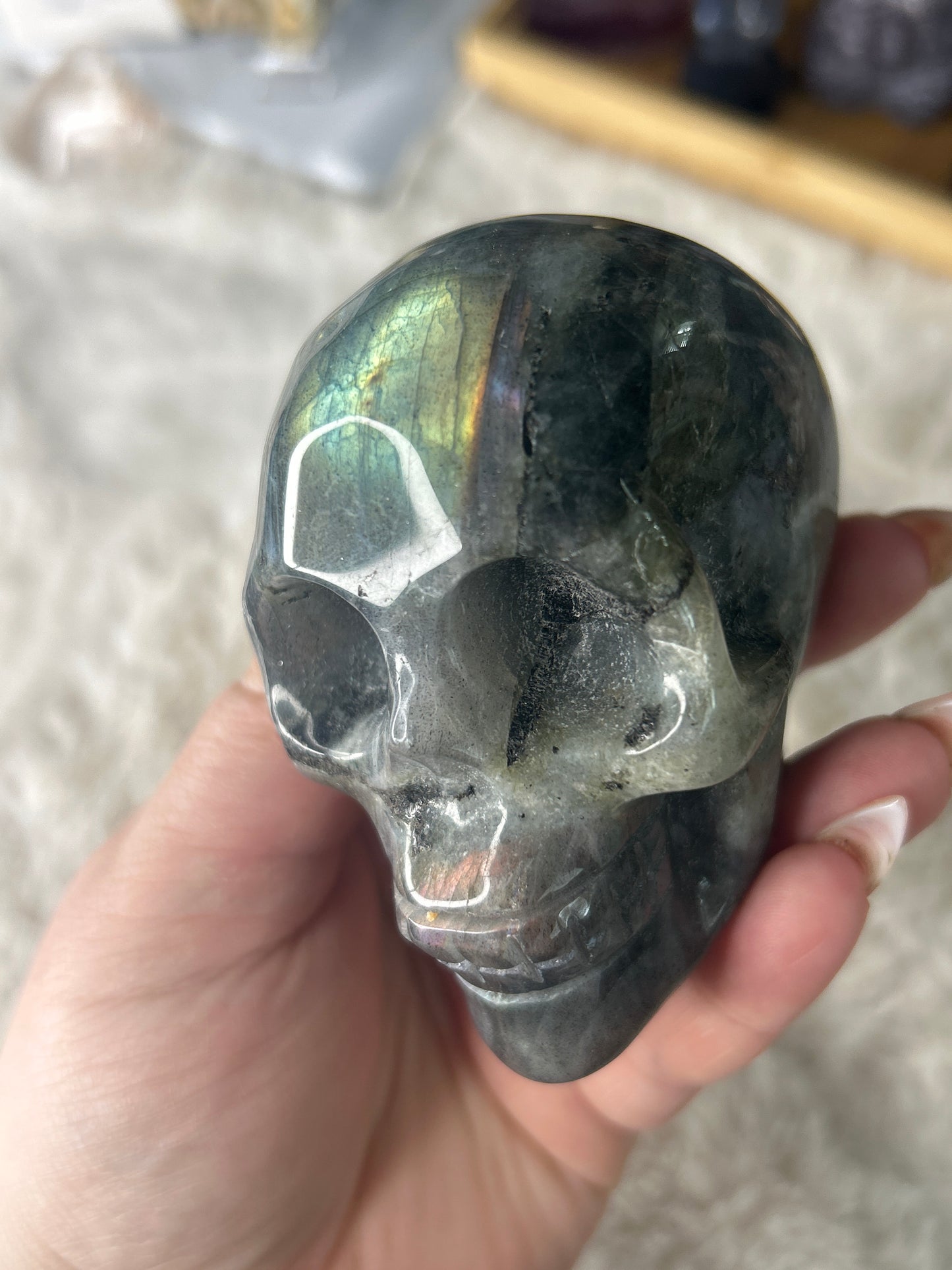 Labradorite Skull