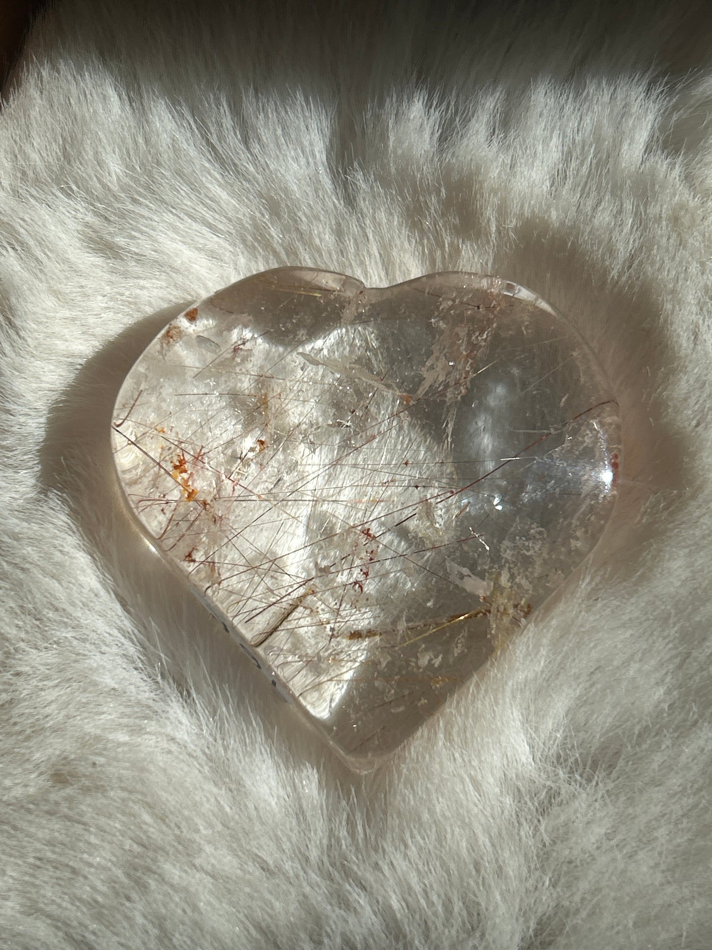 Rutile in Quartz Heart