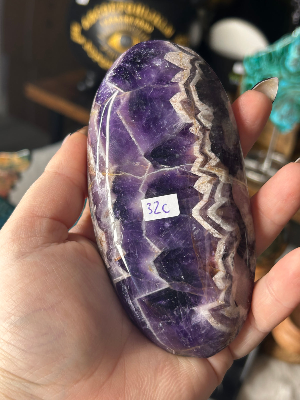 Chevron Amethyst Bowl