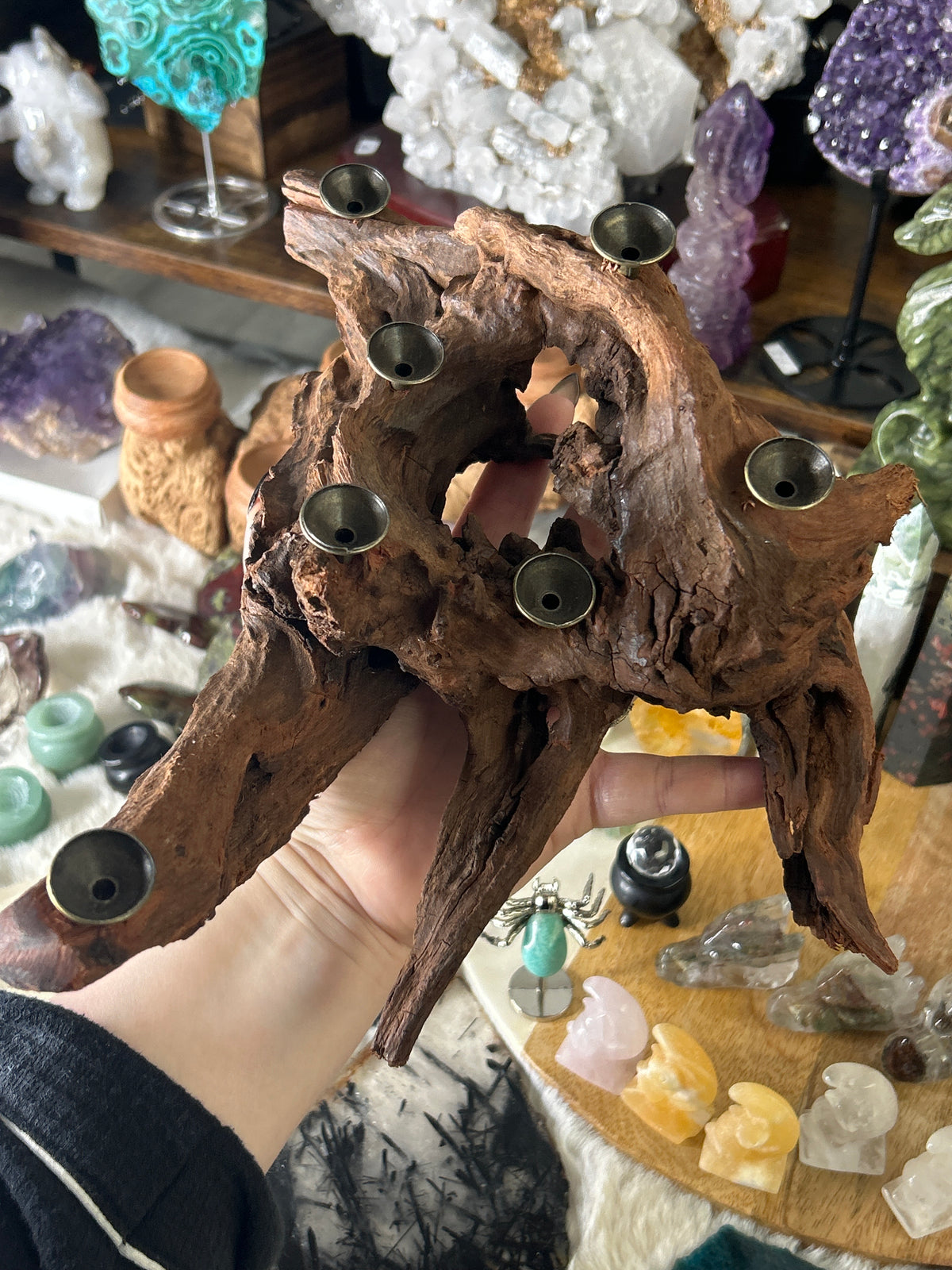7 Sphere Wooden Sphere Stand
