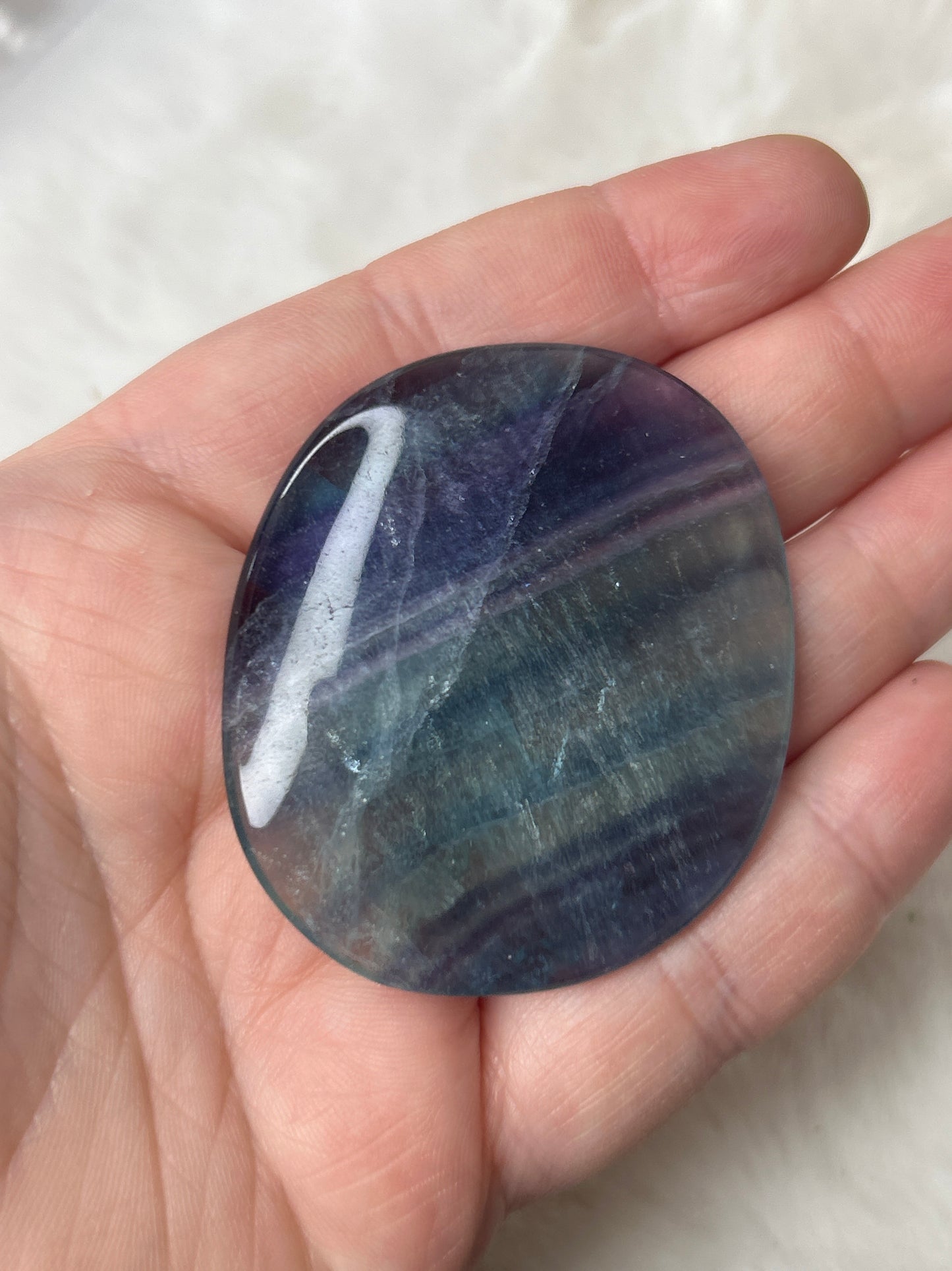 Fluorite Flat Stone