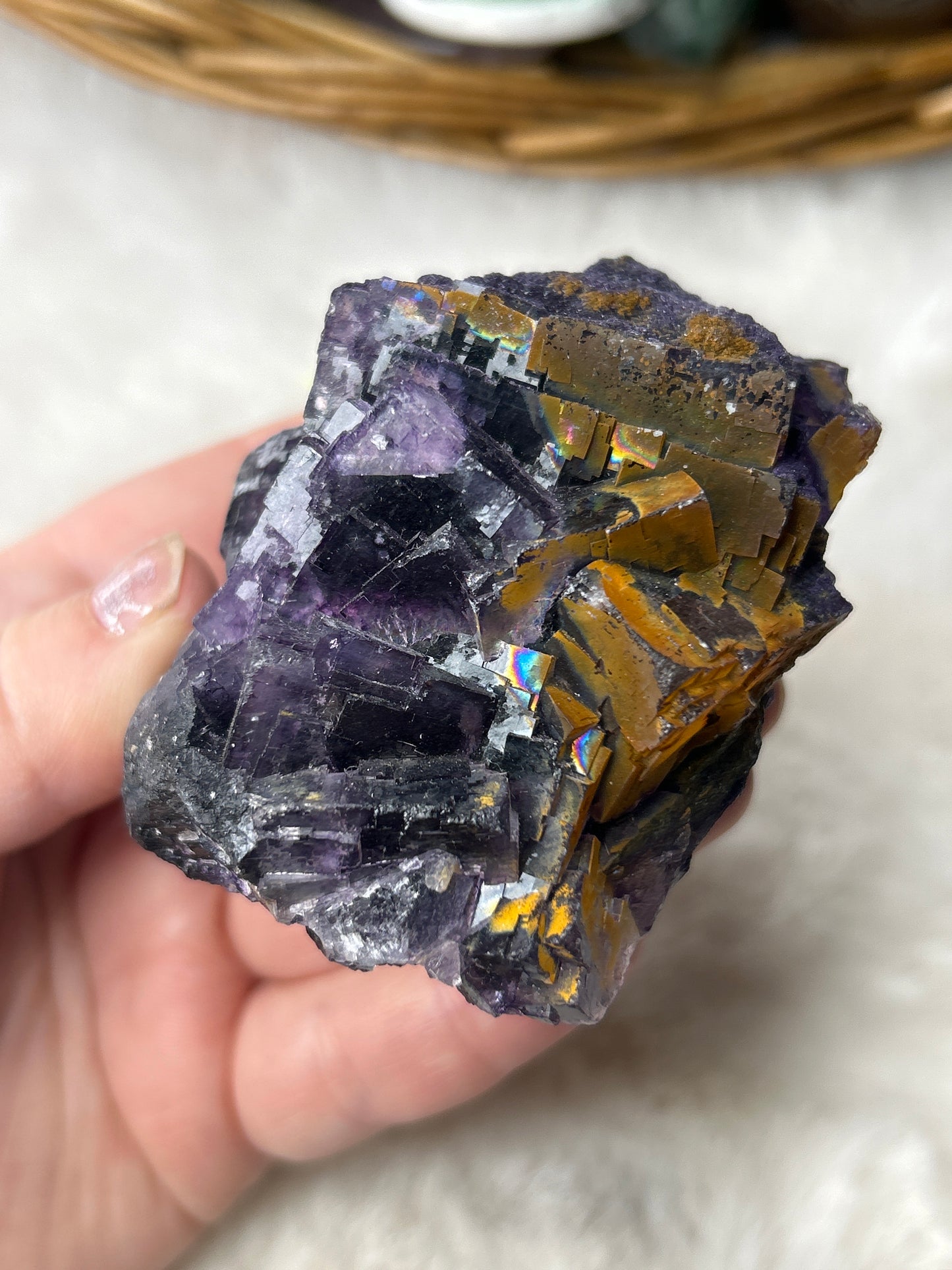 Iridescent Purple Fluorite