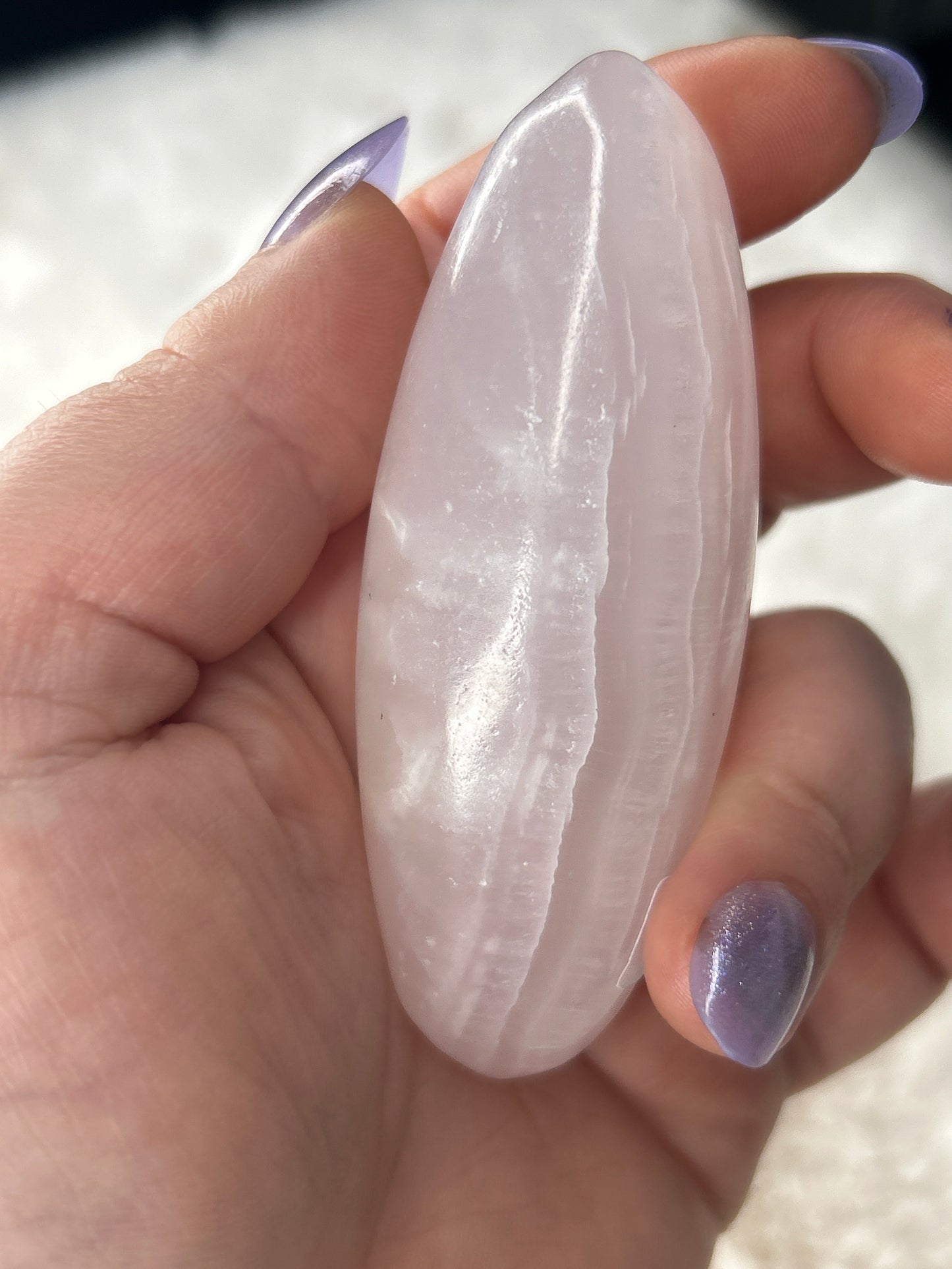 Pink Mangano Calcite Lingham