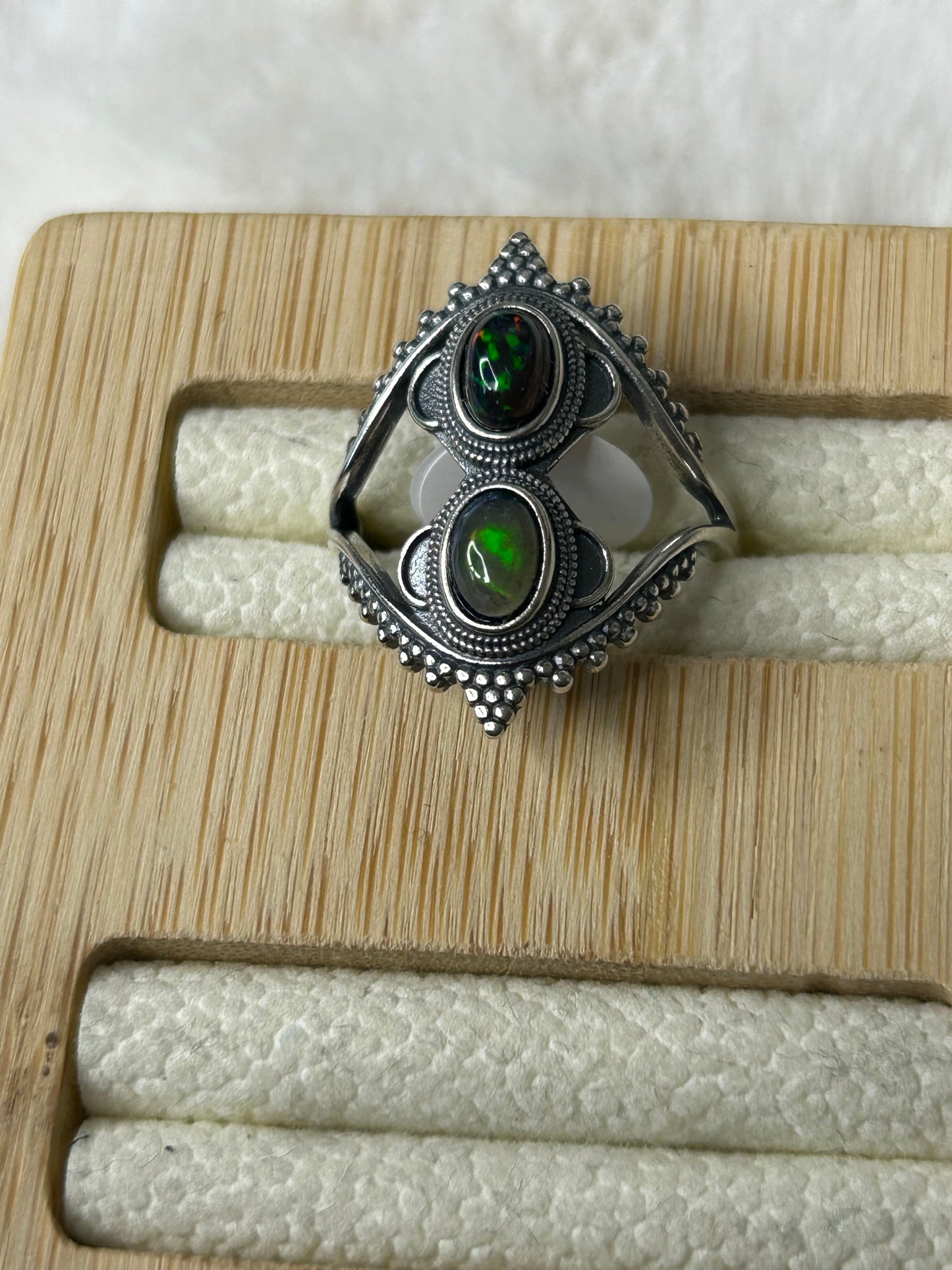 Opal Ring - 925 Sterling Silver