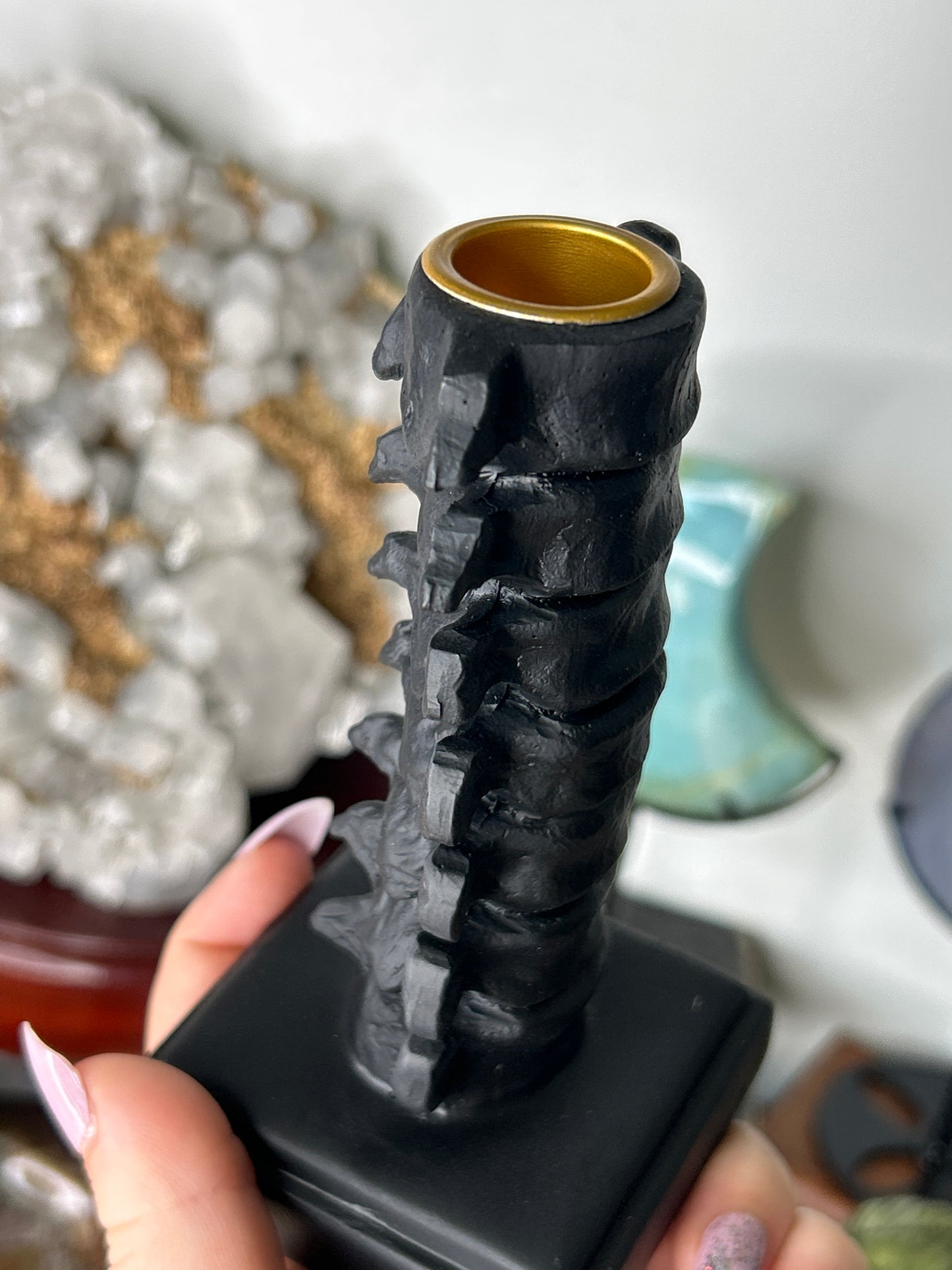 Vertebrae Candlestick Holder