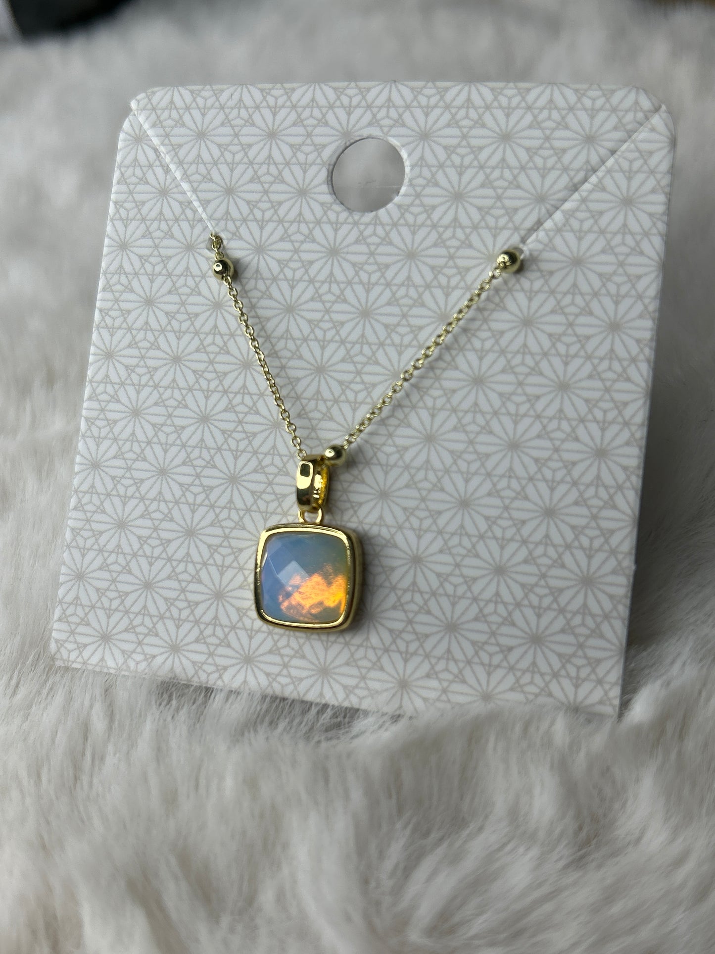 Faceted Opalite Necklace
