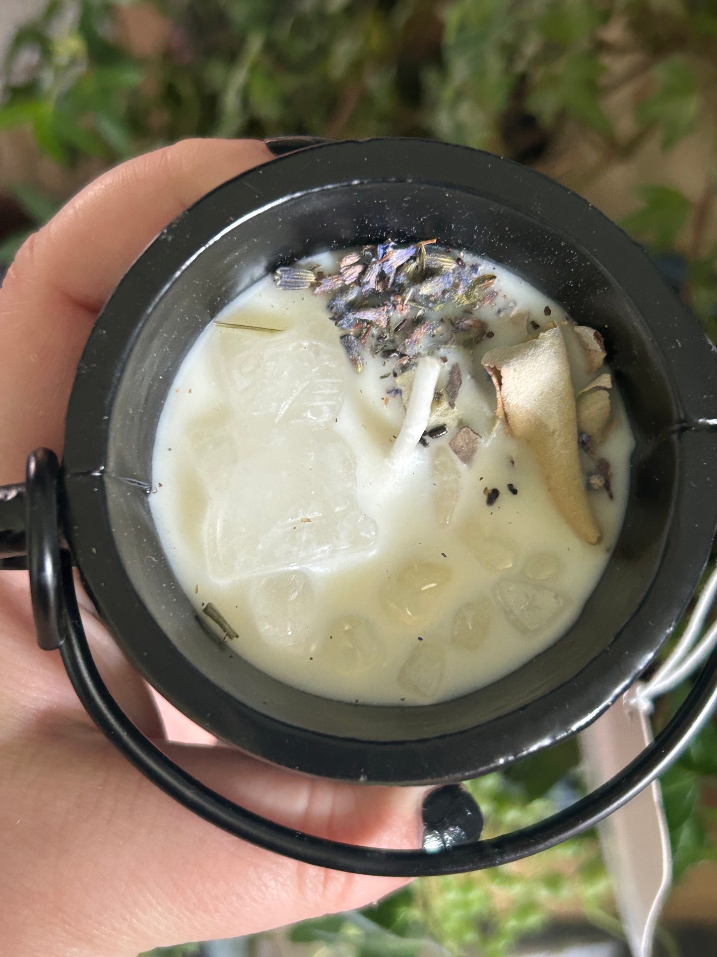 Cauldron Candle- New Beginning/Quartz