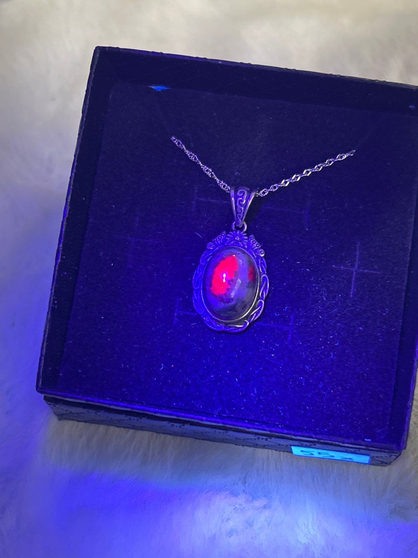 Ruby in Fuchsite 925 Sterling Silver Necklace