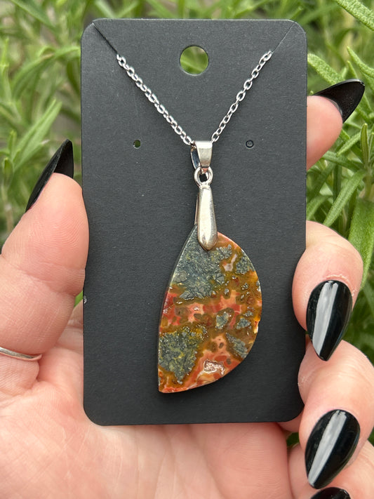 Indonesian Marcasite & Agate Necklace