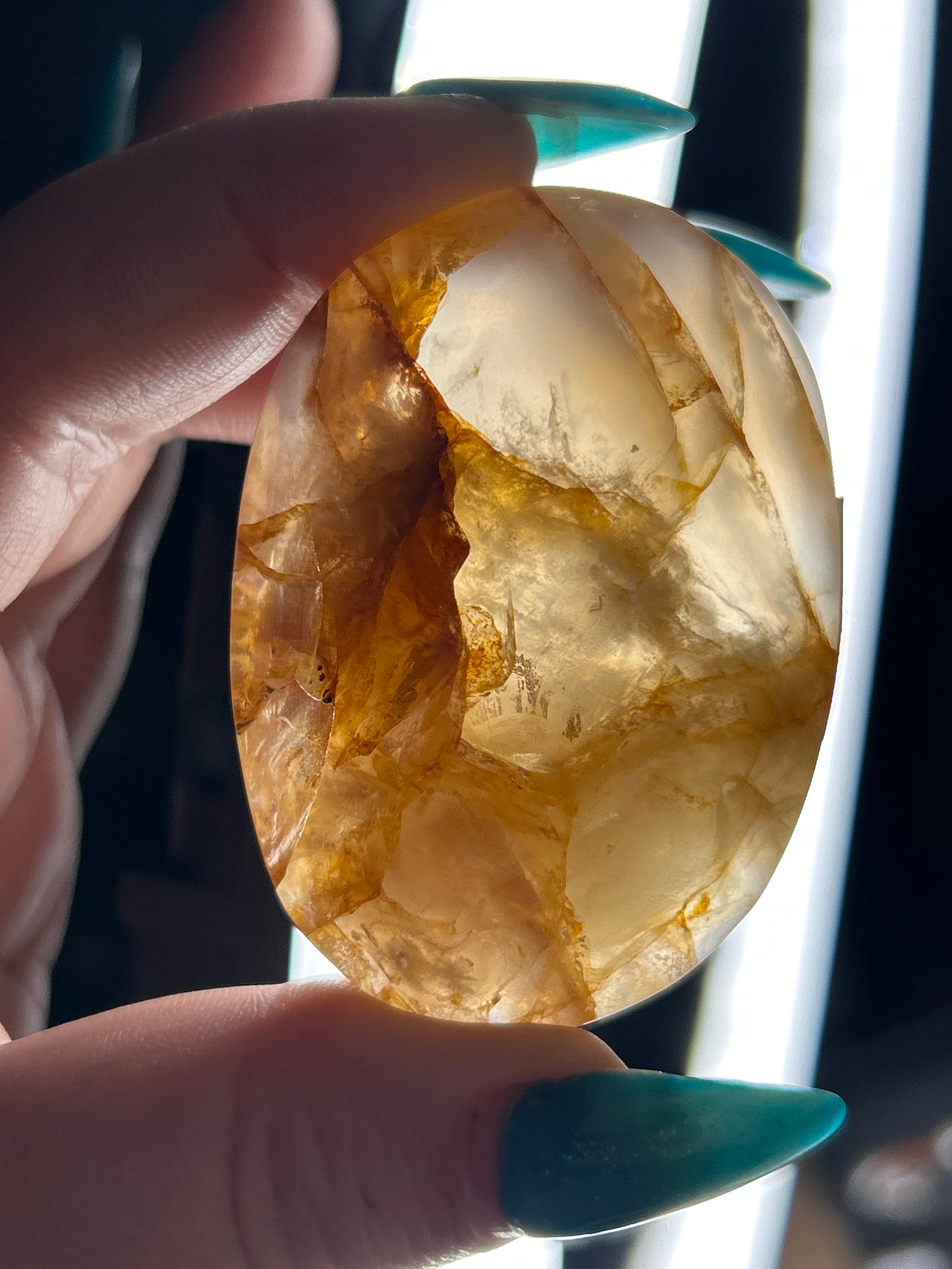Golden Healer Palm Stone